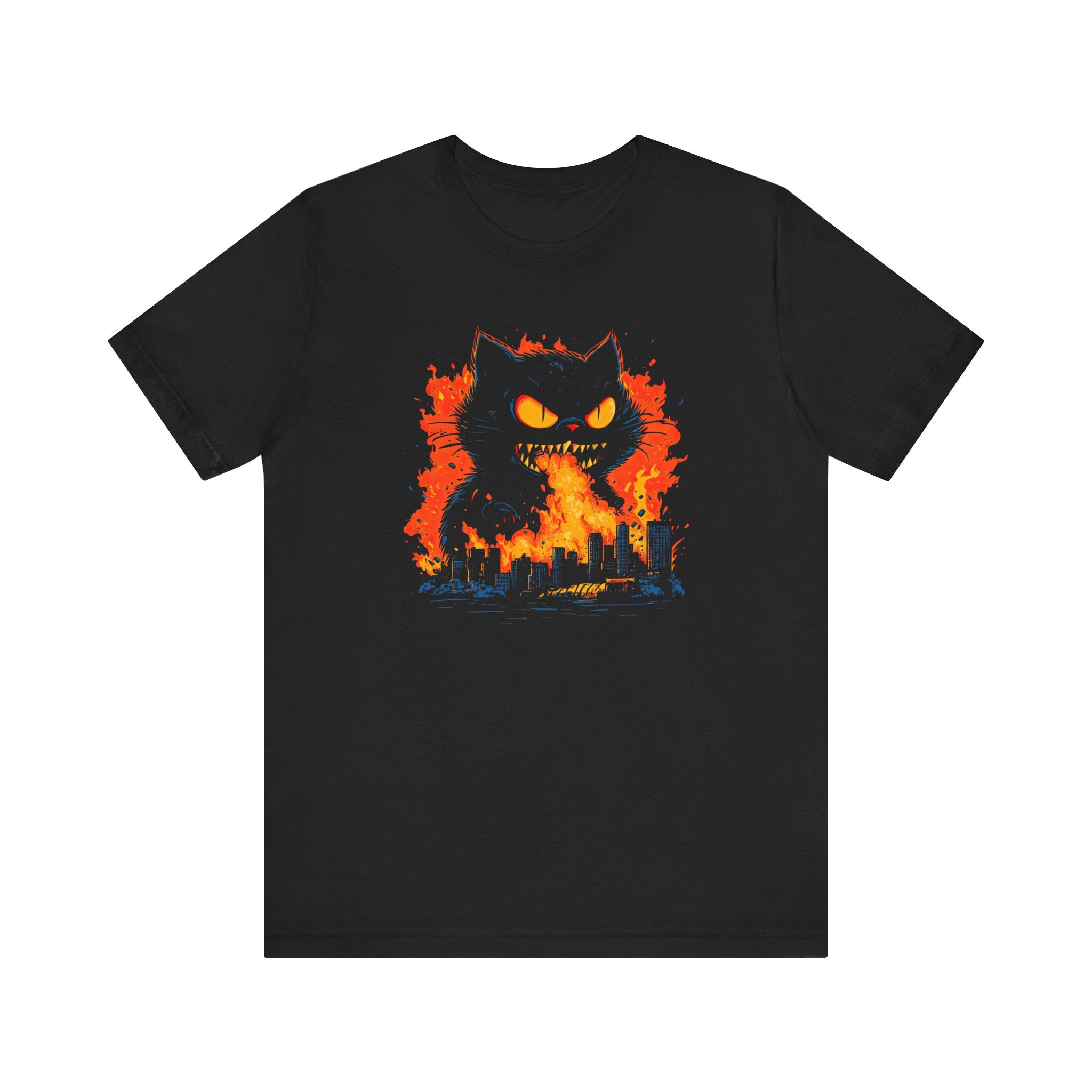 Fiery Cat Graphic Tee