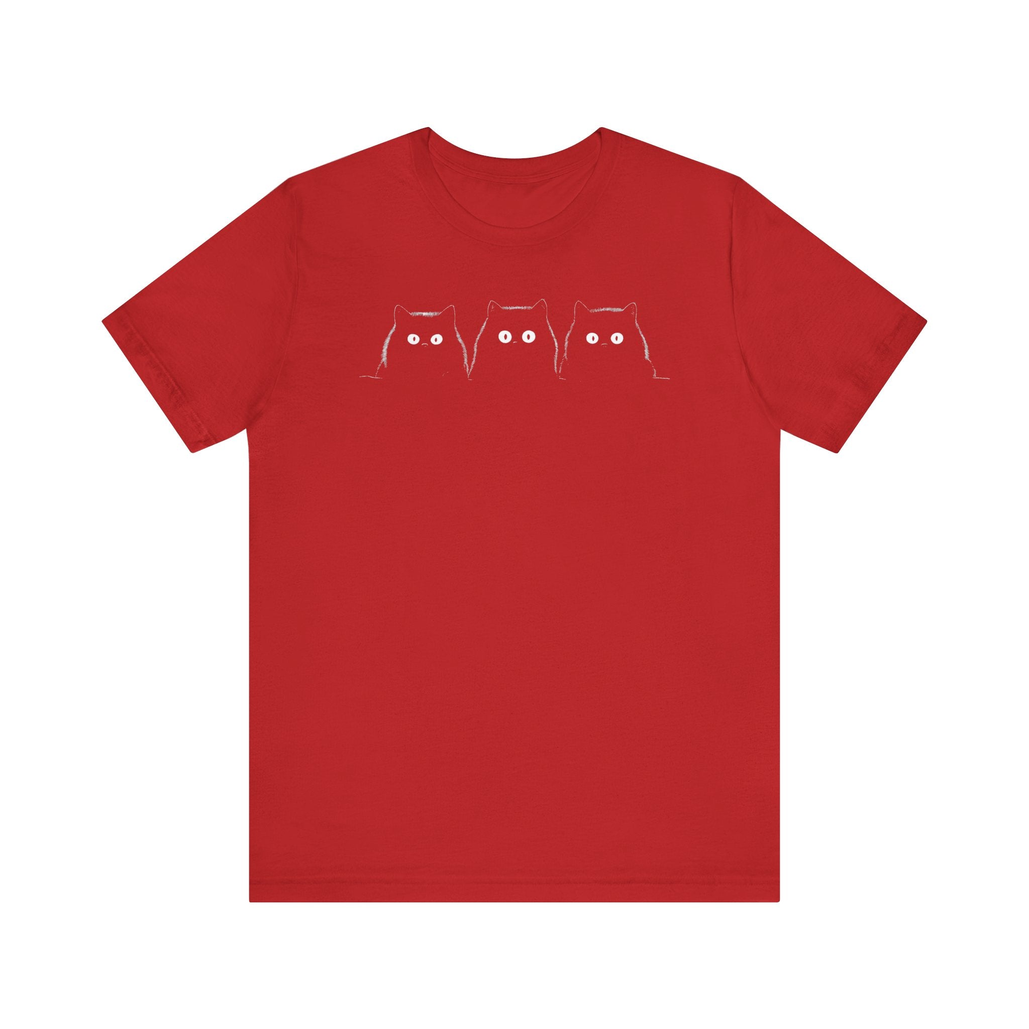 Three Black Cats Minimalist T-Shirt