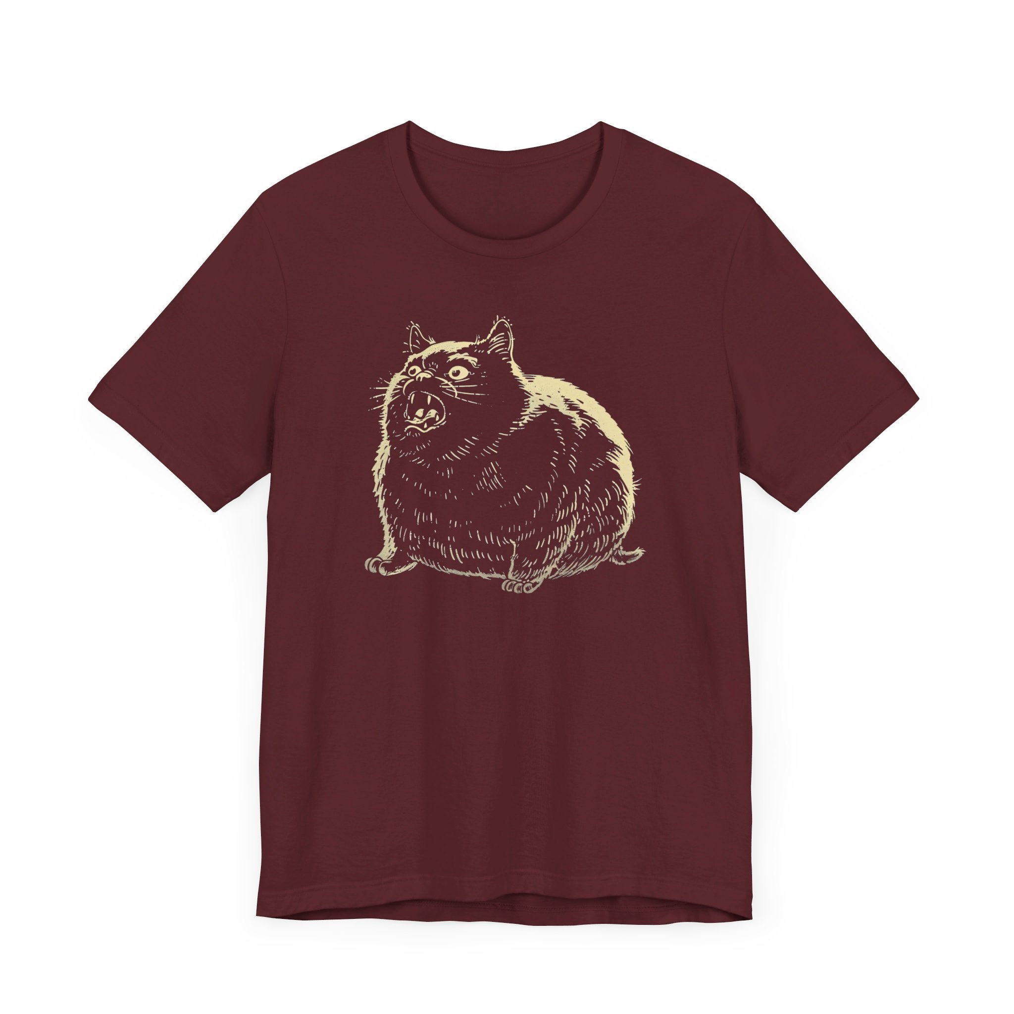 Angry Cat Vintage Style T-Shirt