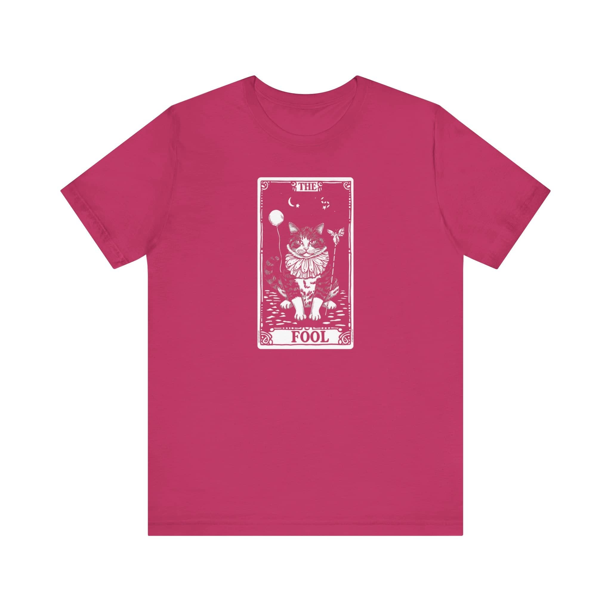 The Fool Tarot Card Cat Graphic Tee