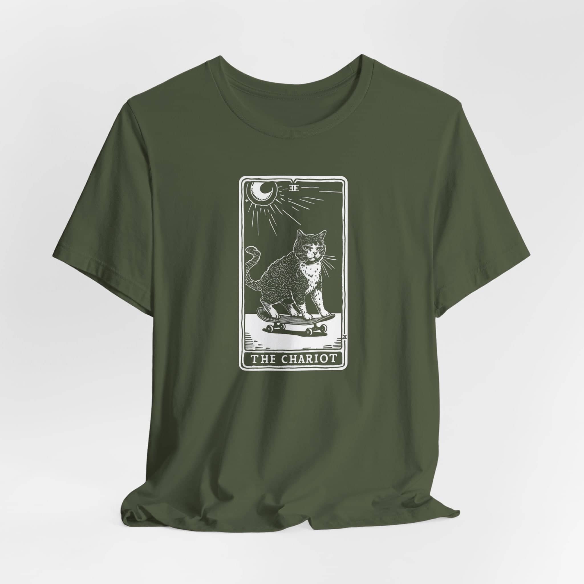 The Chariot Tarot Cat T-Shirt