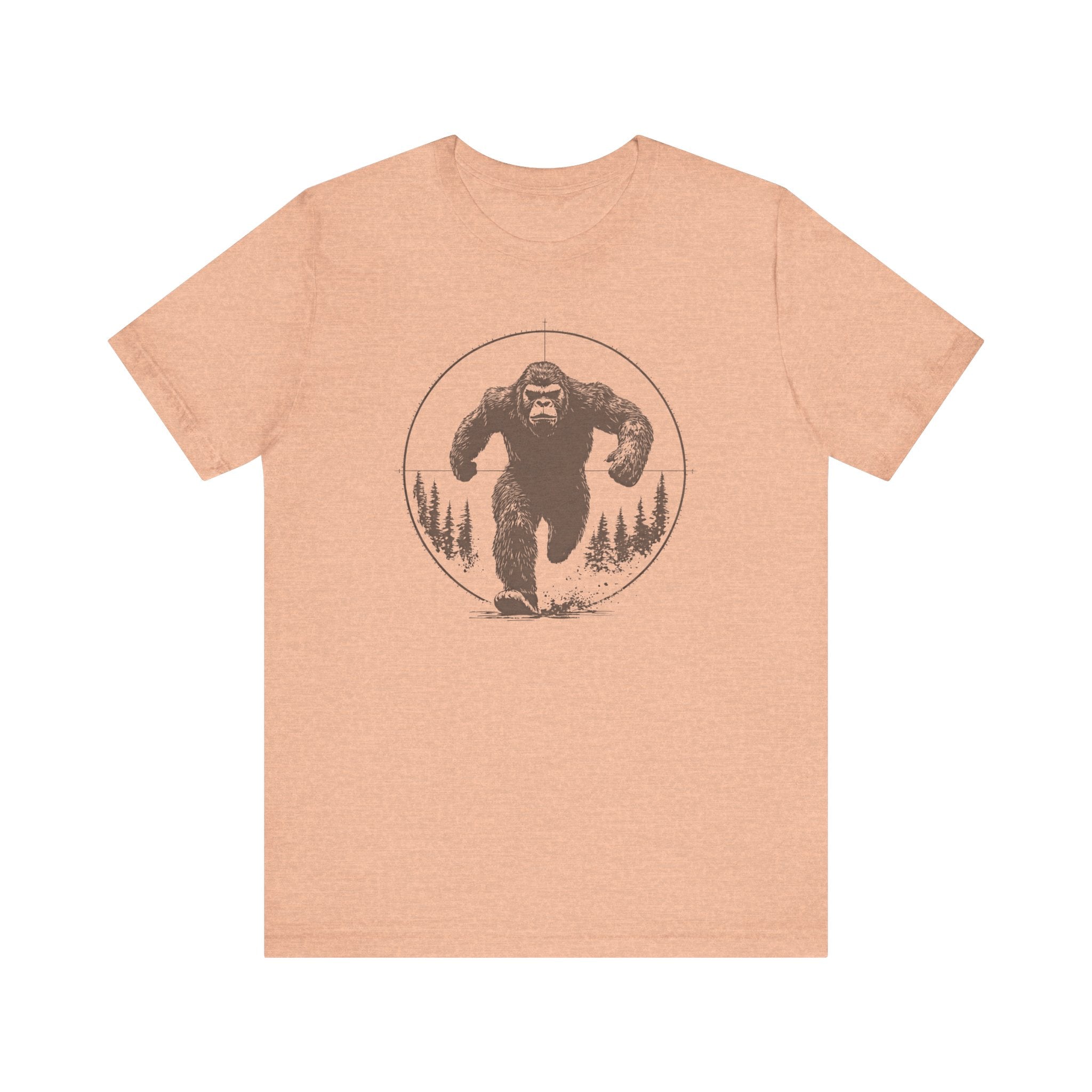 Bigfoot in Crosshairs T-Shirt Funny Adventure Design