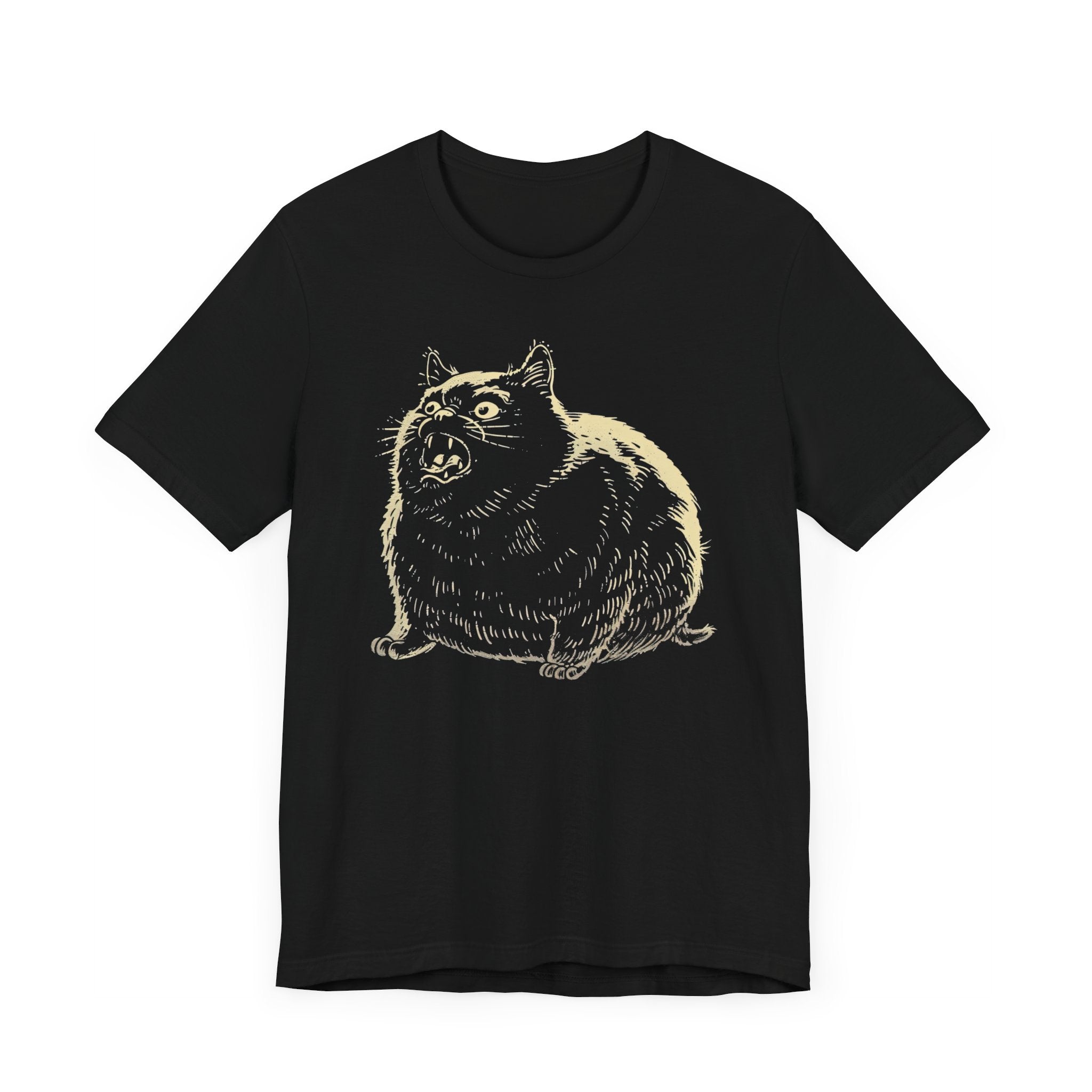 Angry Cat Vintage Style T-Shirt