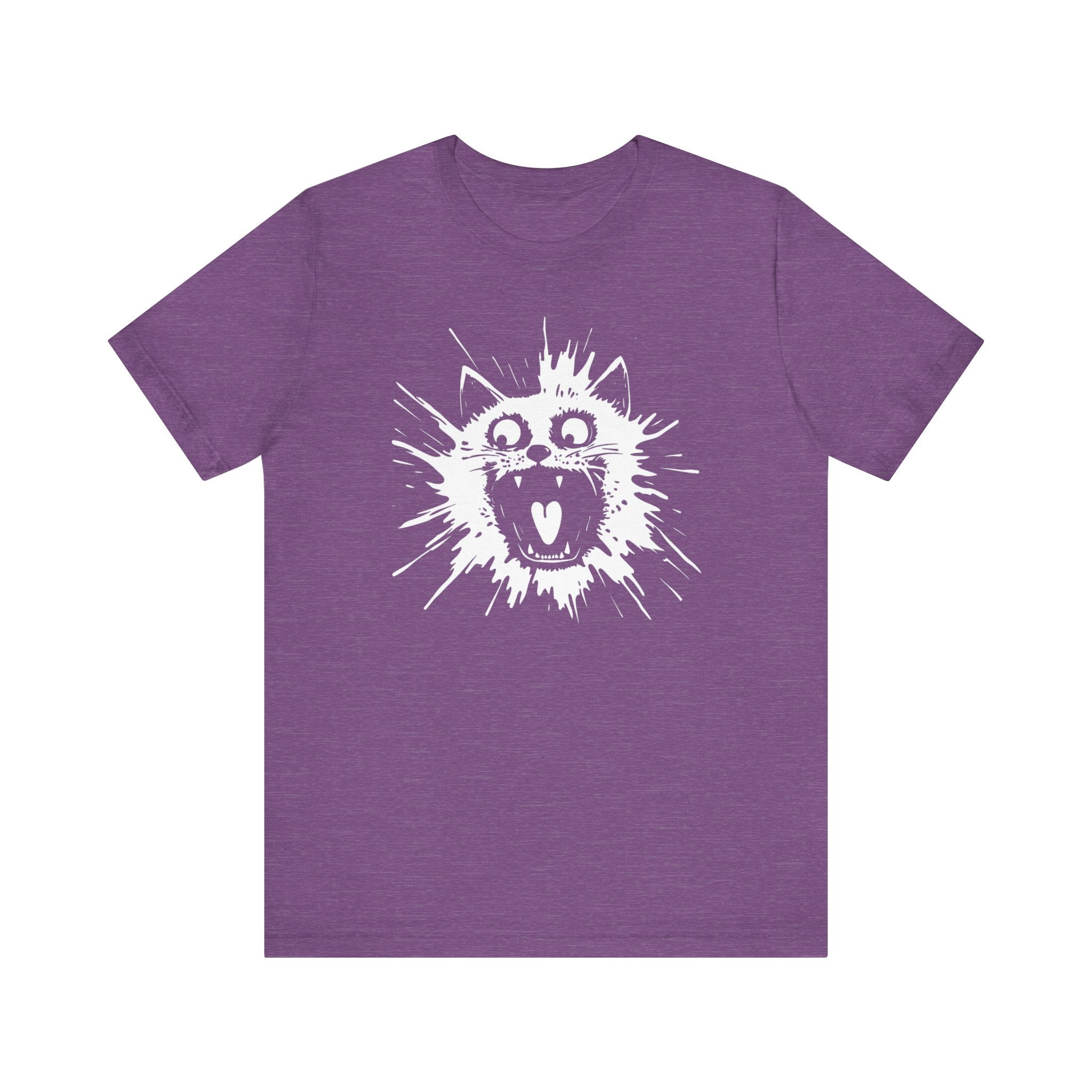 Yowling Cat Burst T-Shirt Funny Cat Lover Tee