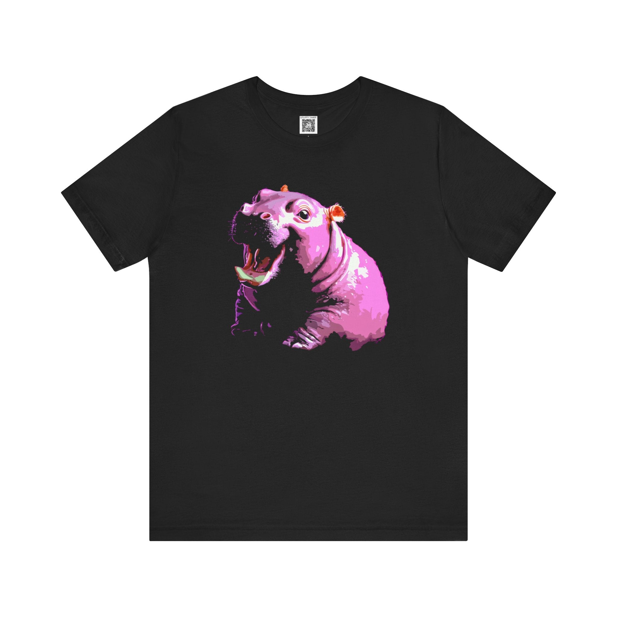 Playful Pink Hippo T-Shirt