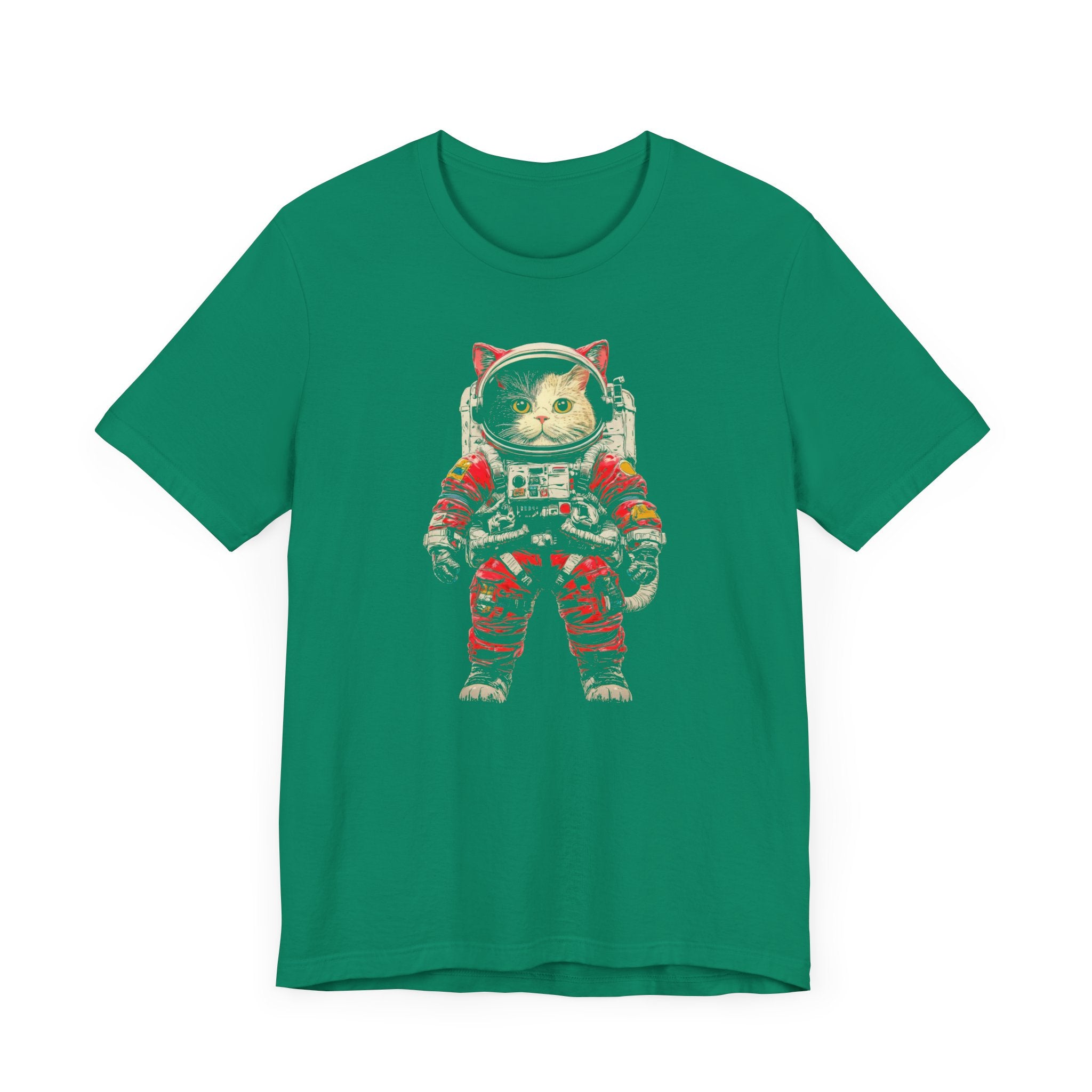 Brave Cat Astronaut Graphic Tee