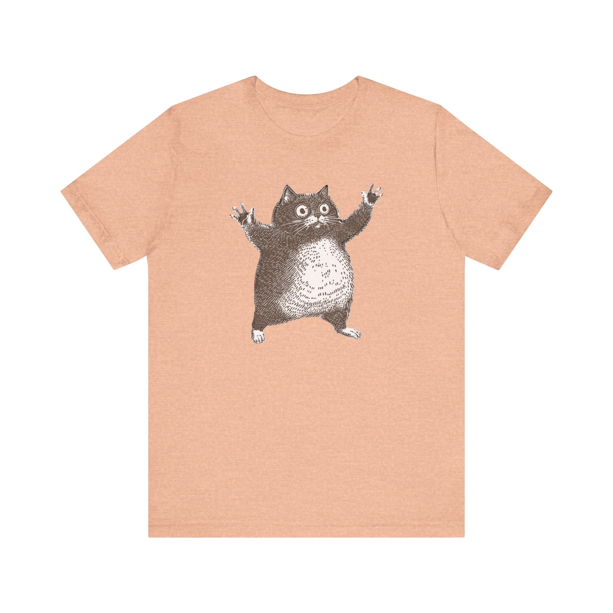 Hilarious Chonky Cat T-Shirt Vintage Funny Cat Graphic Tee