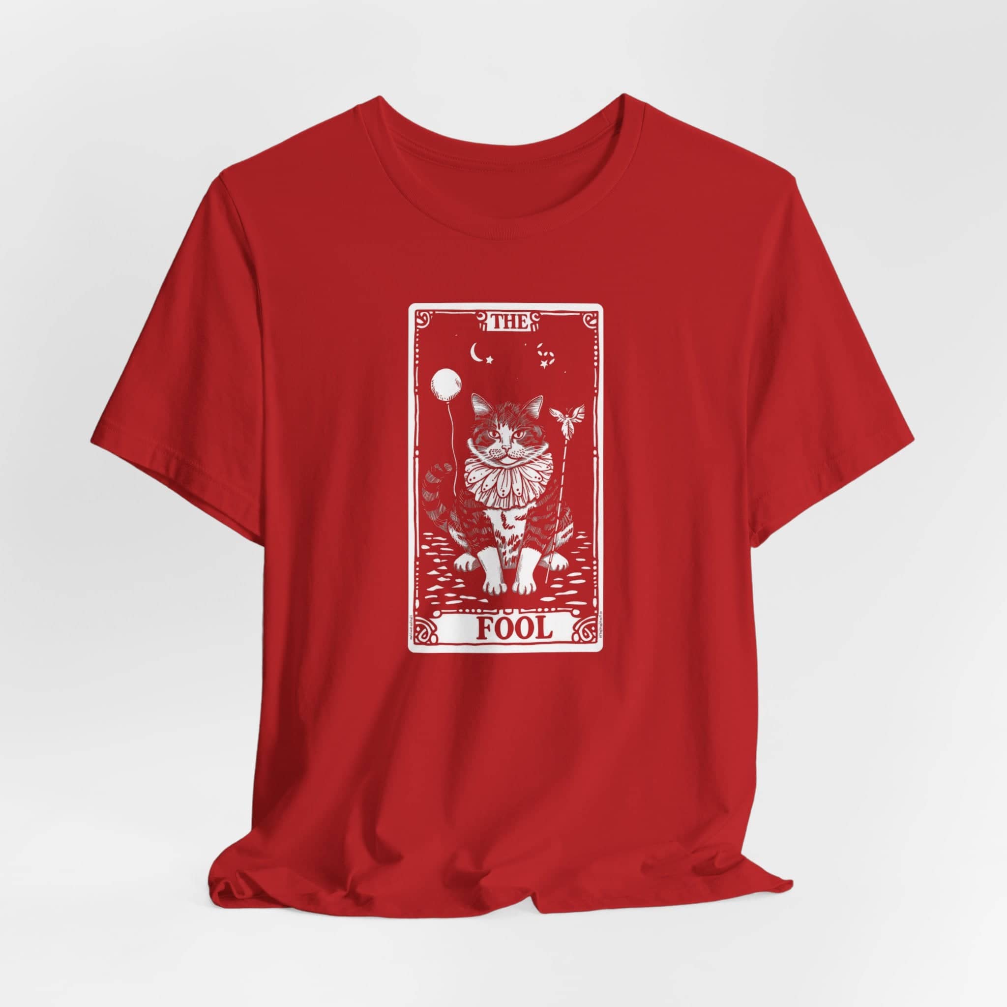 The Fool Tarot Card Cat Graphic Tee