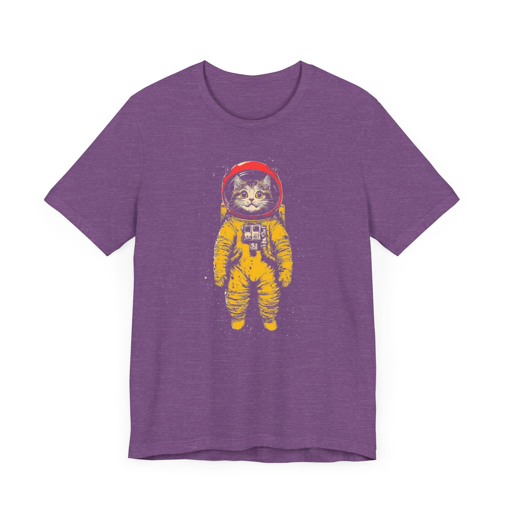 Yellow Space Suit Cat Astronaut Graphic Tee