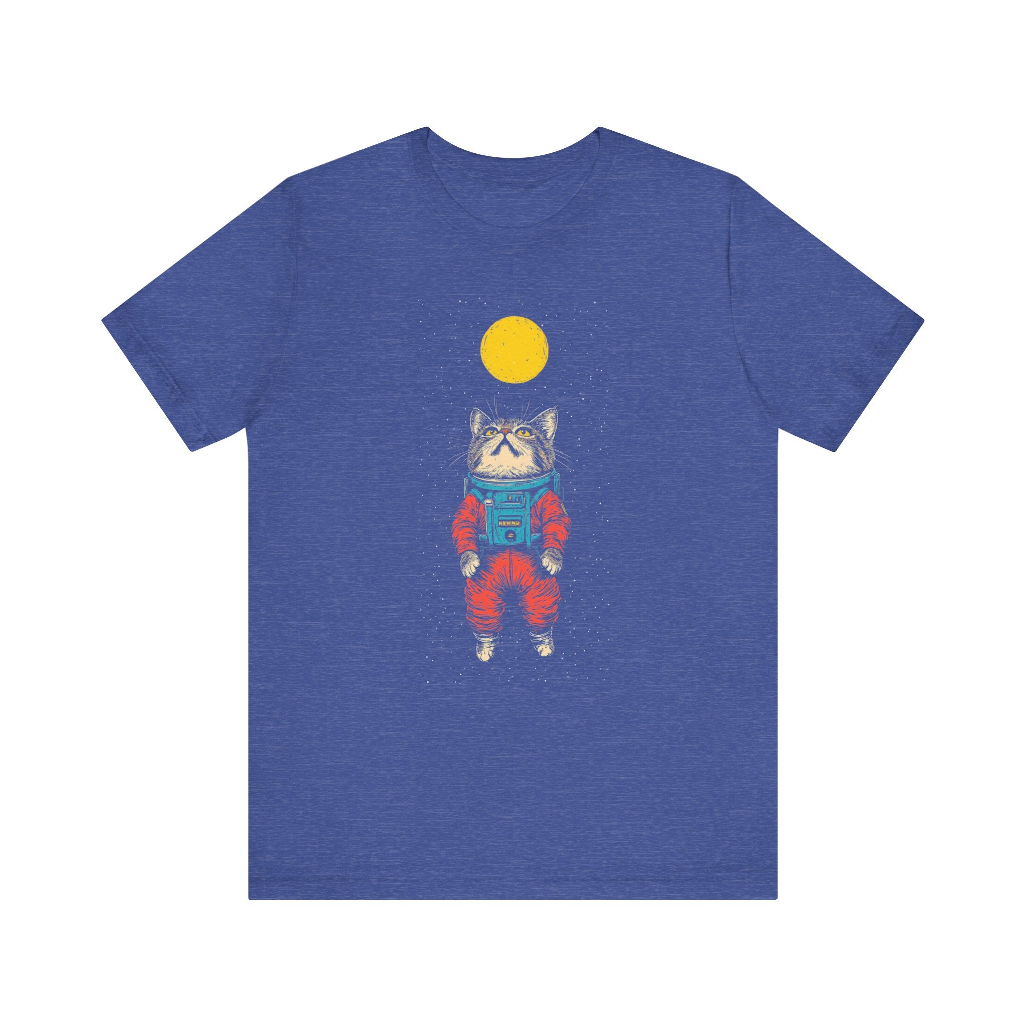 Cat Astronaut Under the Moon Graphic Tee