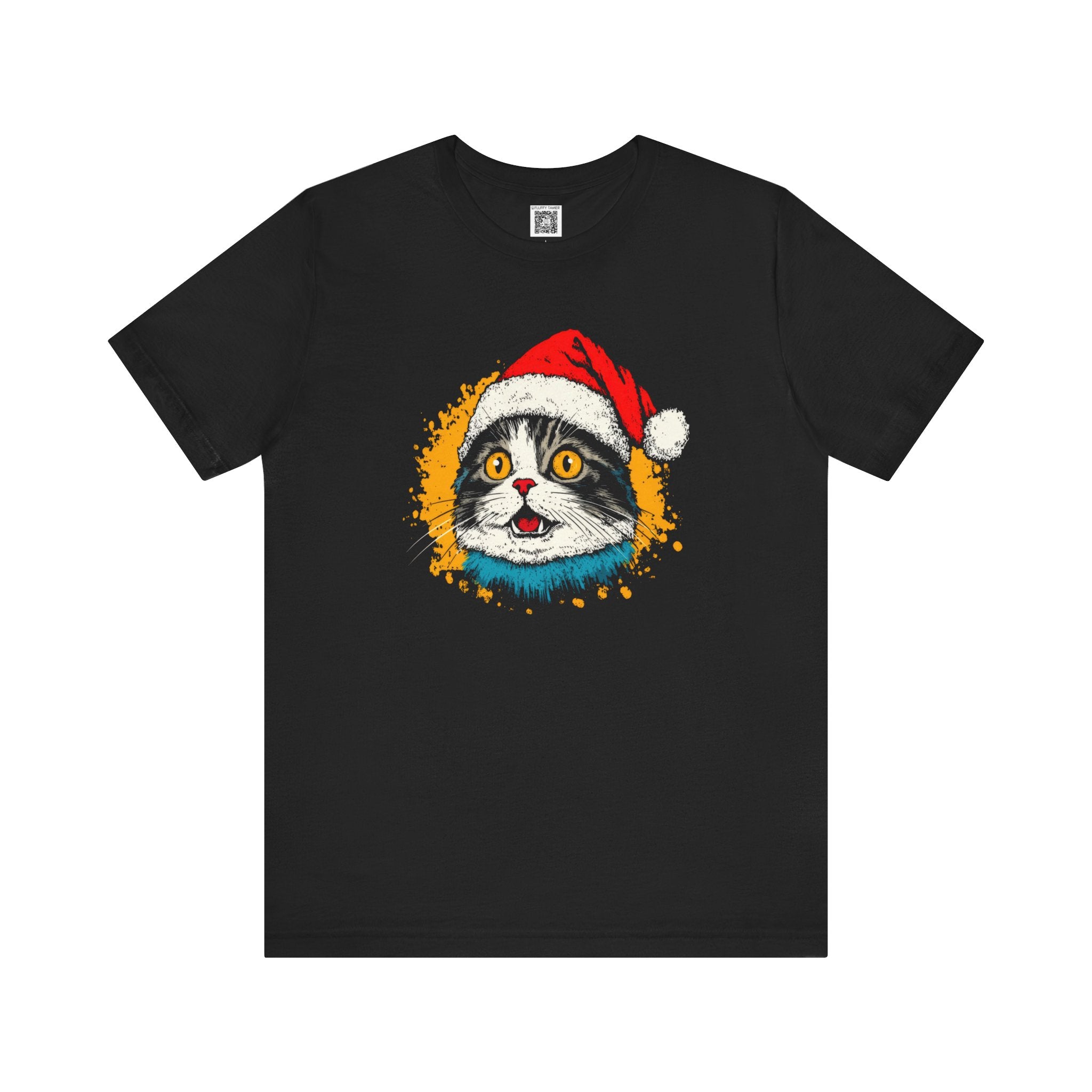 Festive Cat Graphic T-Shirt