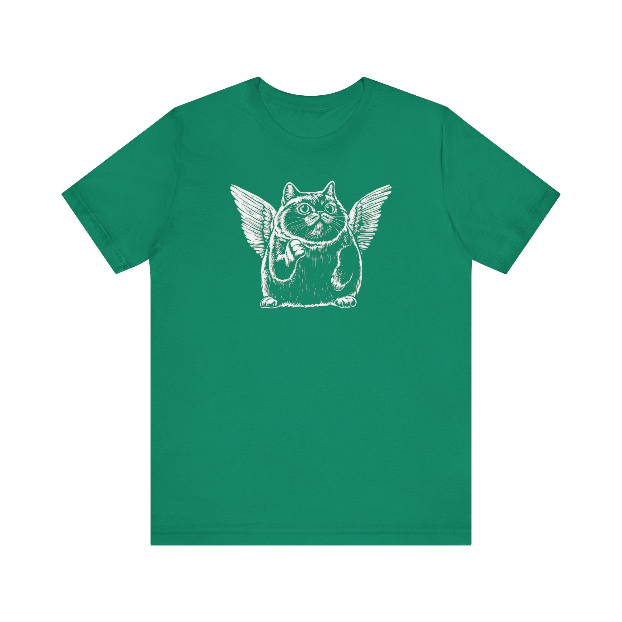 Flying Cat with Angel Wings Graphic T-Shirt