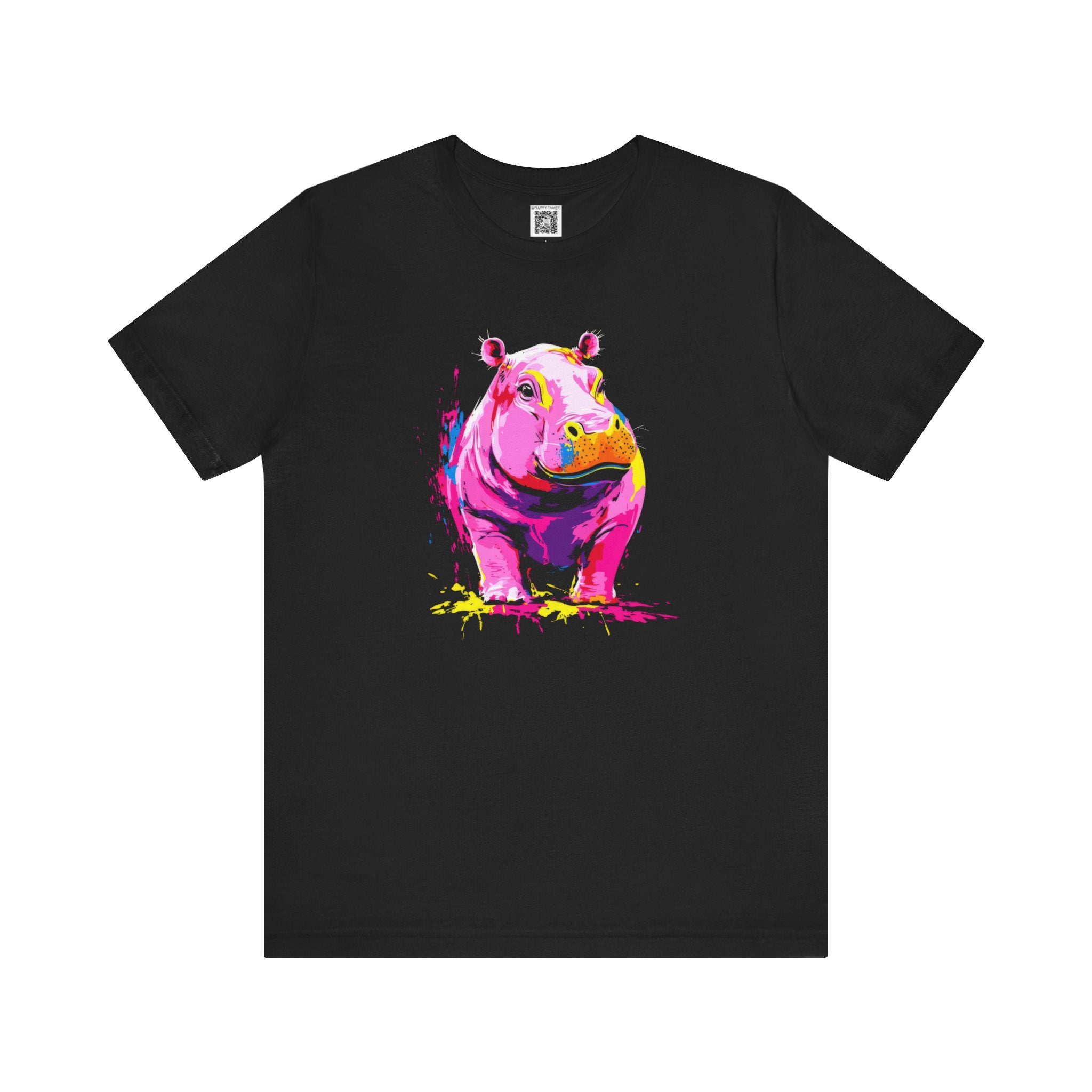 Vibrant Hippo Graphic Tee