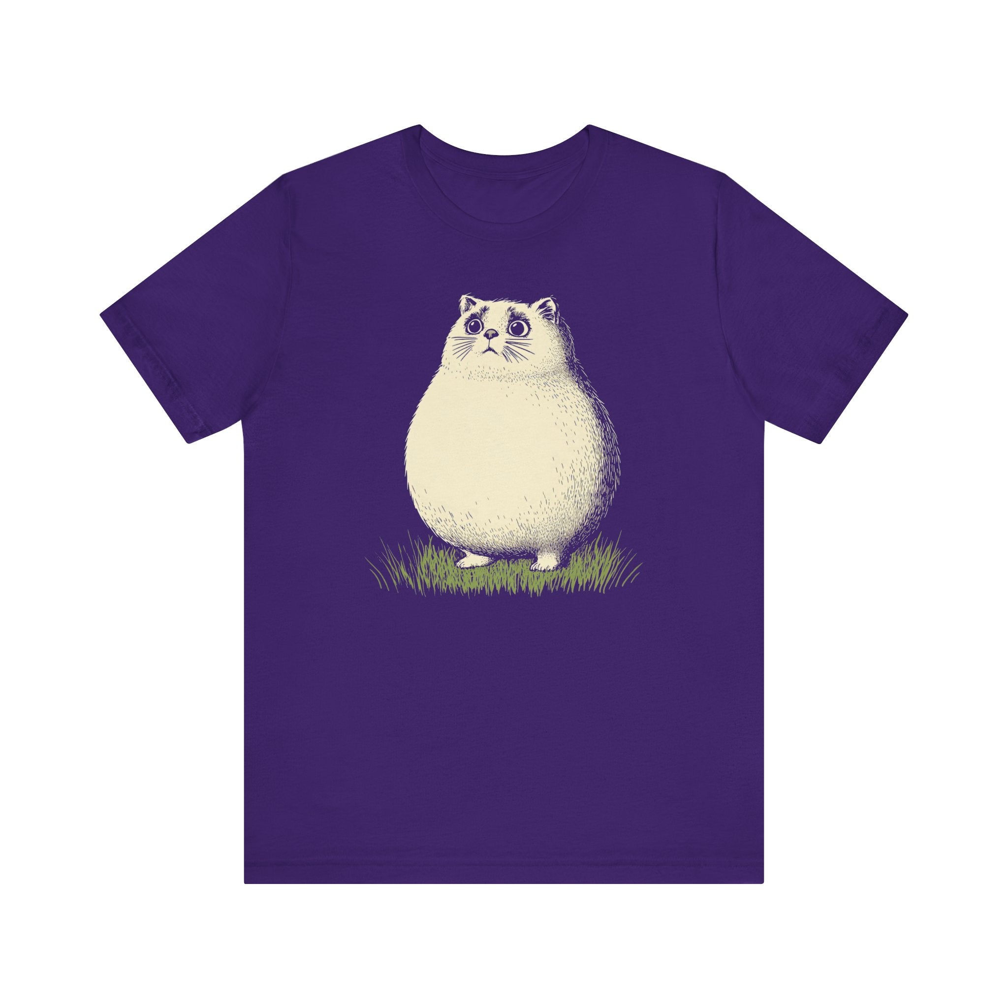 Chubby Cat in Grass Graphic Tee