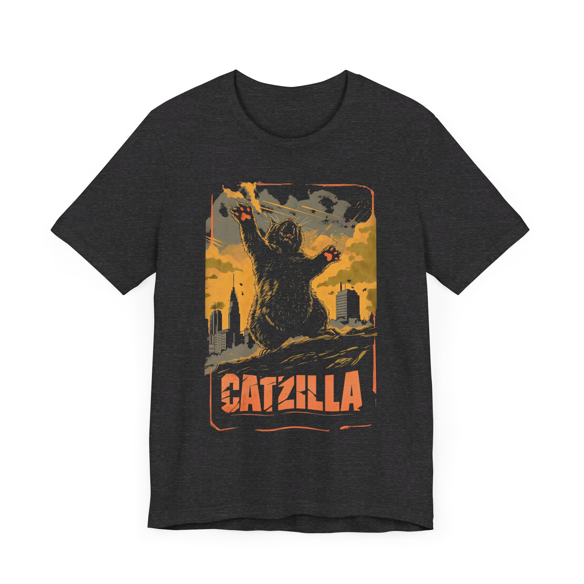 Catzilla Rise T-Shirt Epic Cat Monster Design