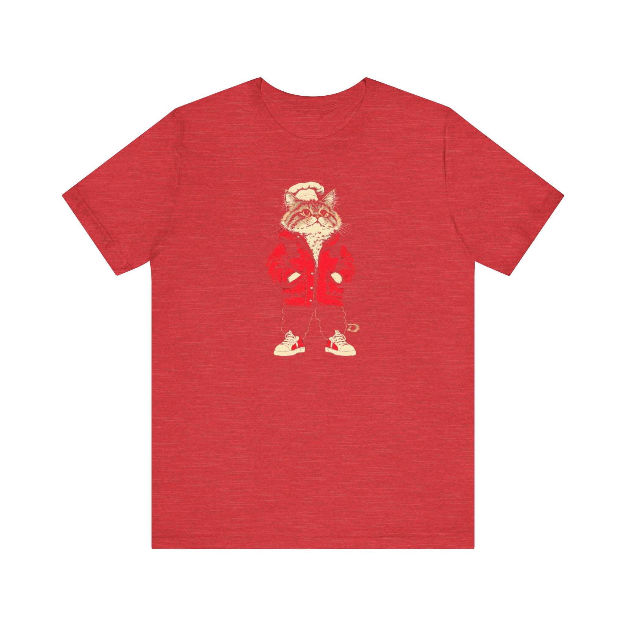 Chef Cat in Red Jacket Graphic Tee