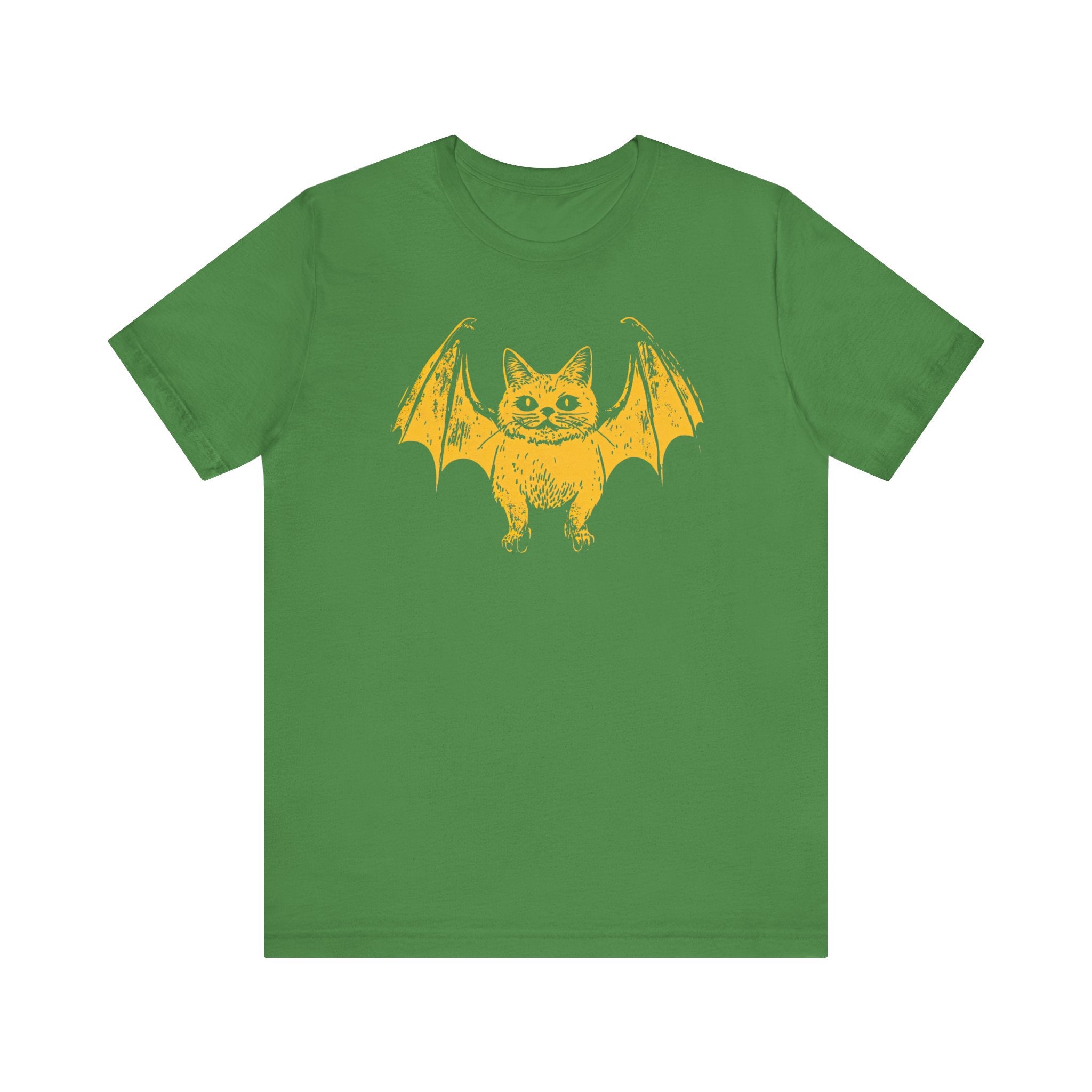 Bat Cat Hybrid T-Shirt - Spooky and Cute Halloween Design