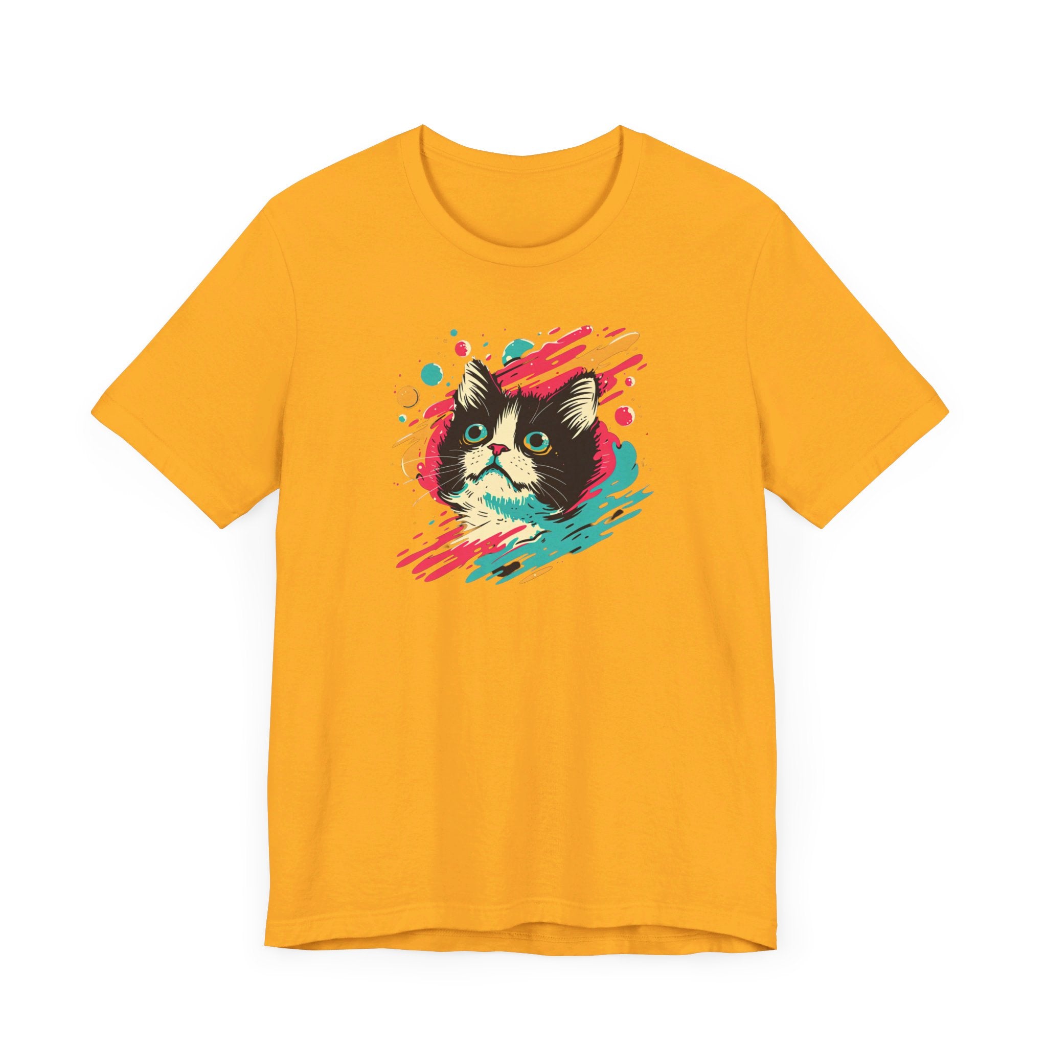 Psychedelic Cat Art T-Shirt