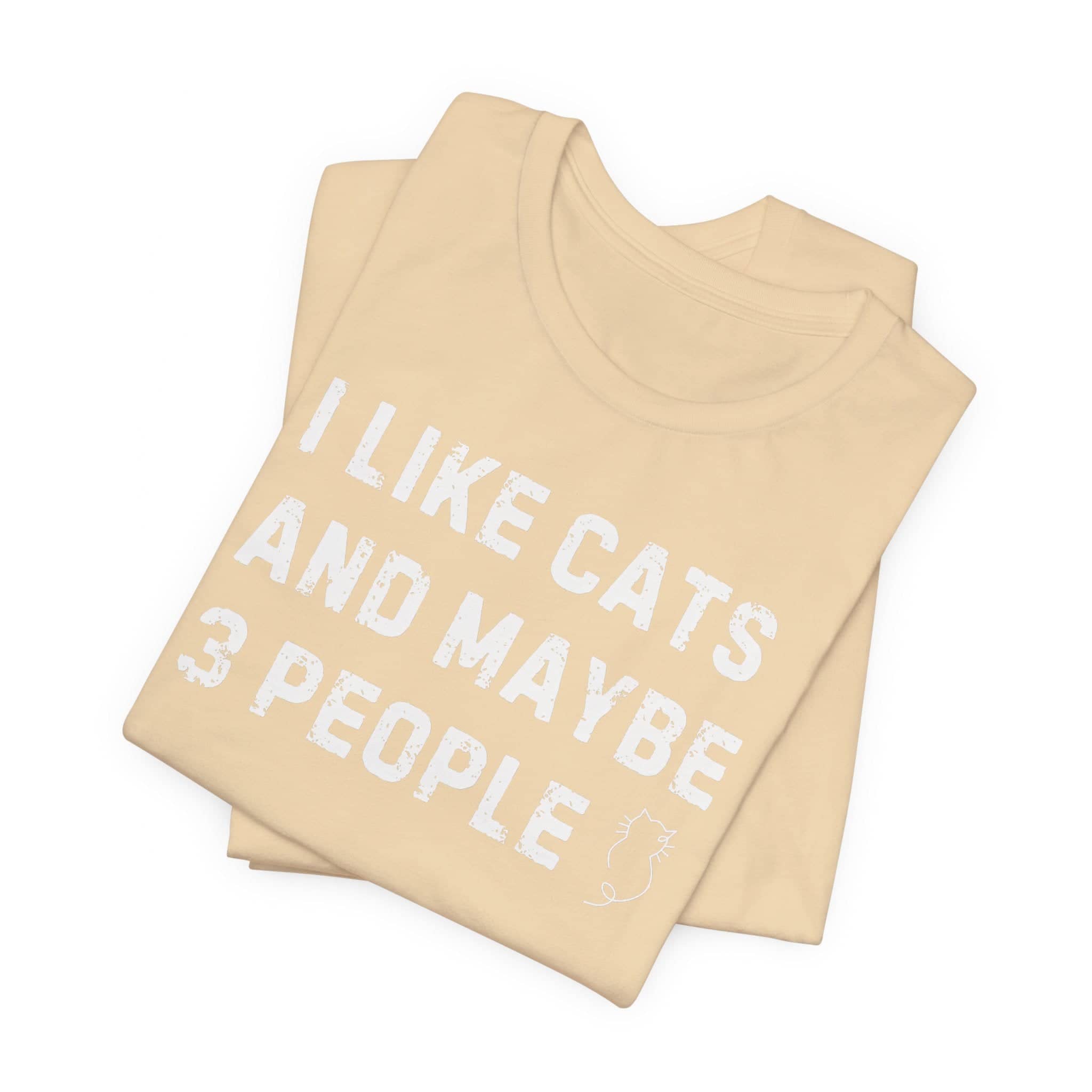 I Like Cats and Maybe 3 People T-Shirt