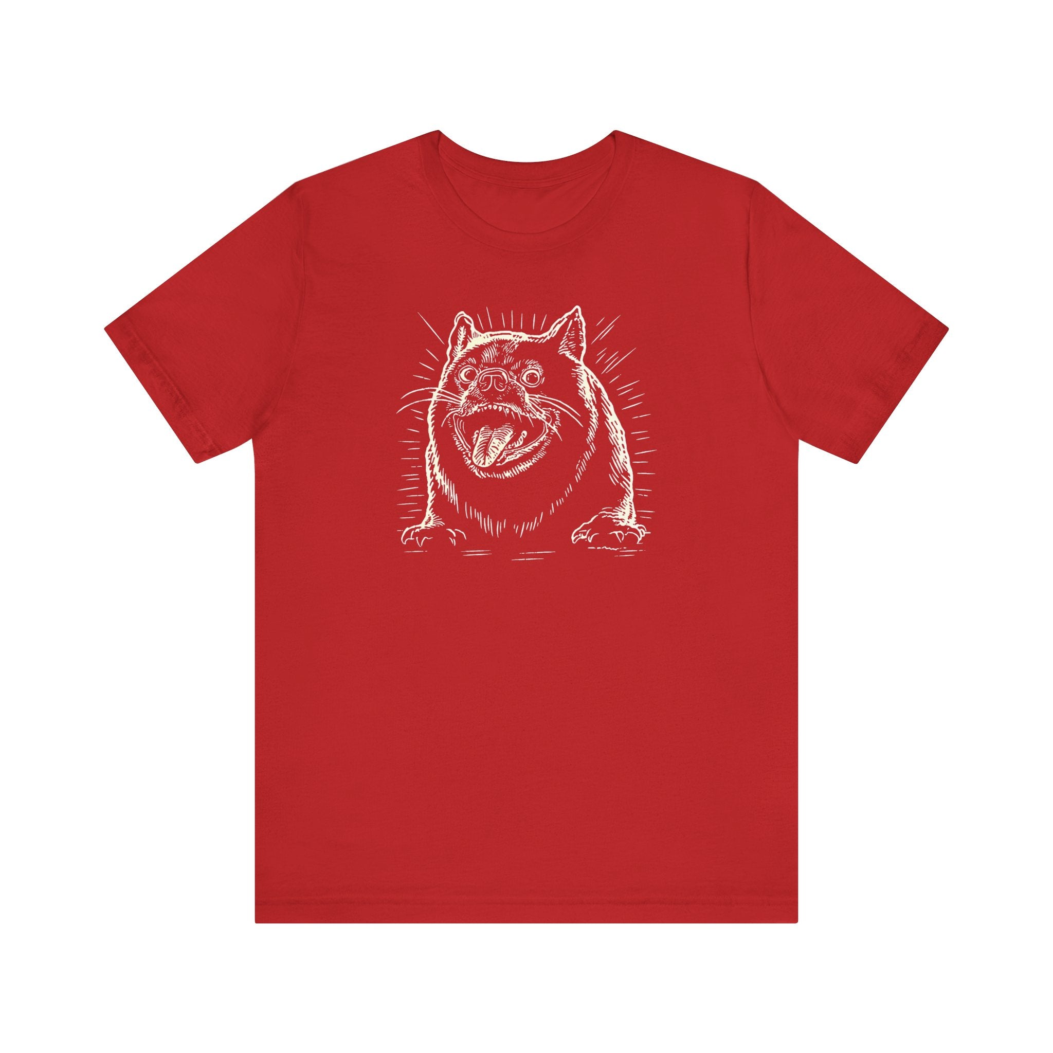 Excited Bulldog Graphic T-Shirt