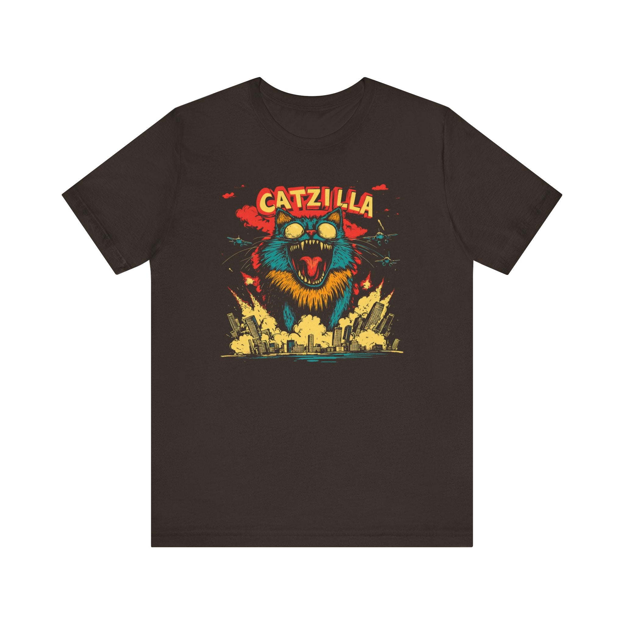 Catzilla City Destroyer T-Shirt Fierce Cat Graphic Design