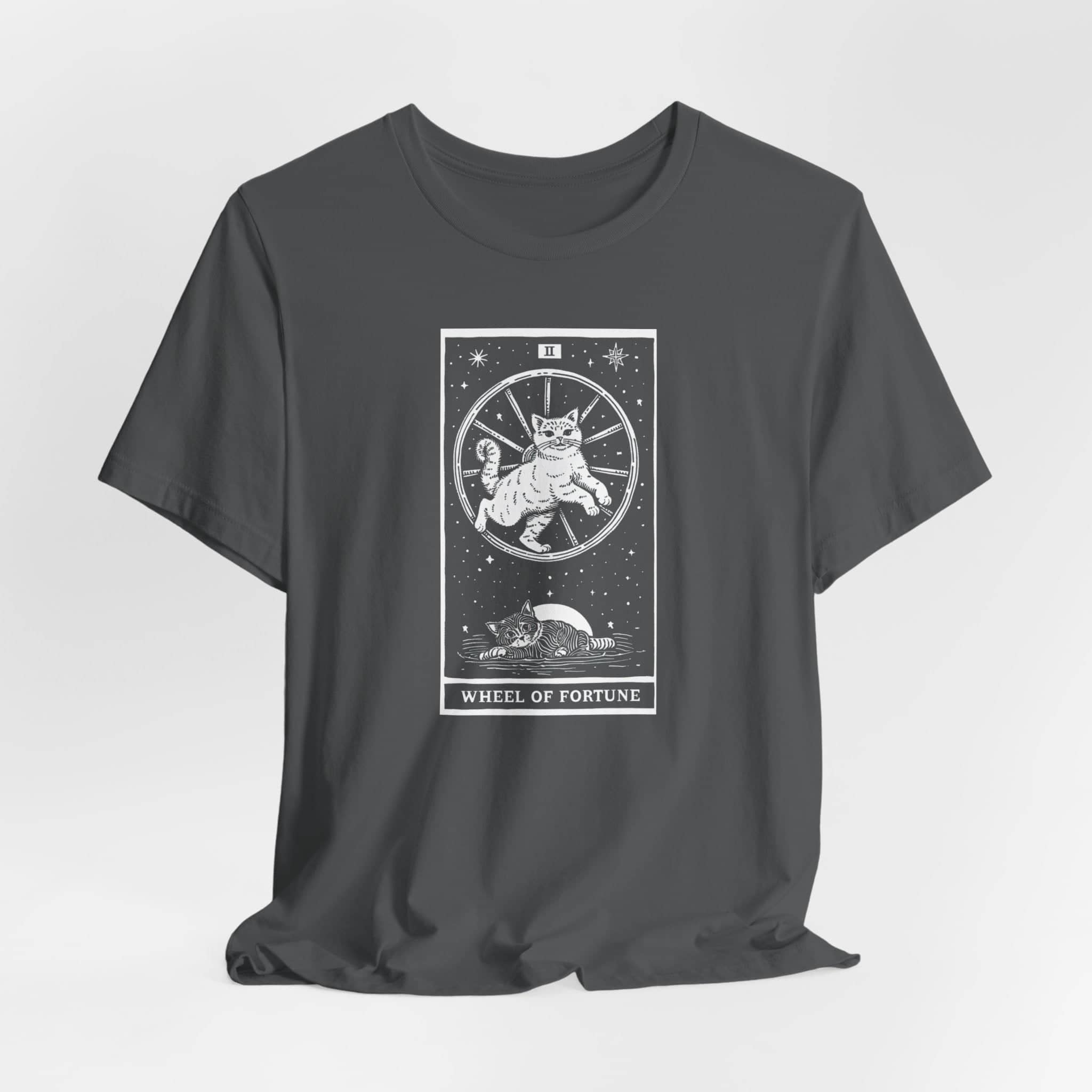 The Wheel of Fortune Tarot Cat T-Shirt