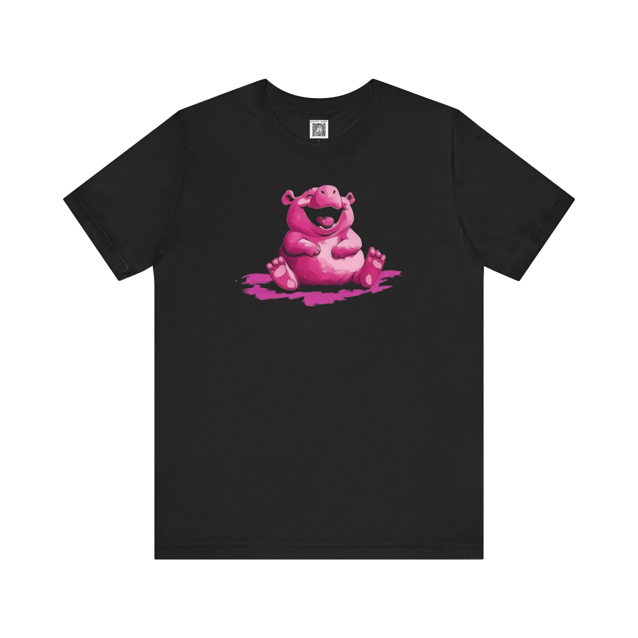 Playful Pink Hippo T-Shirt