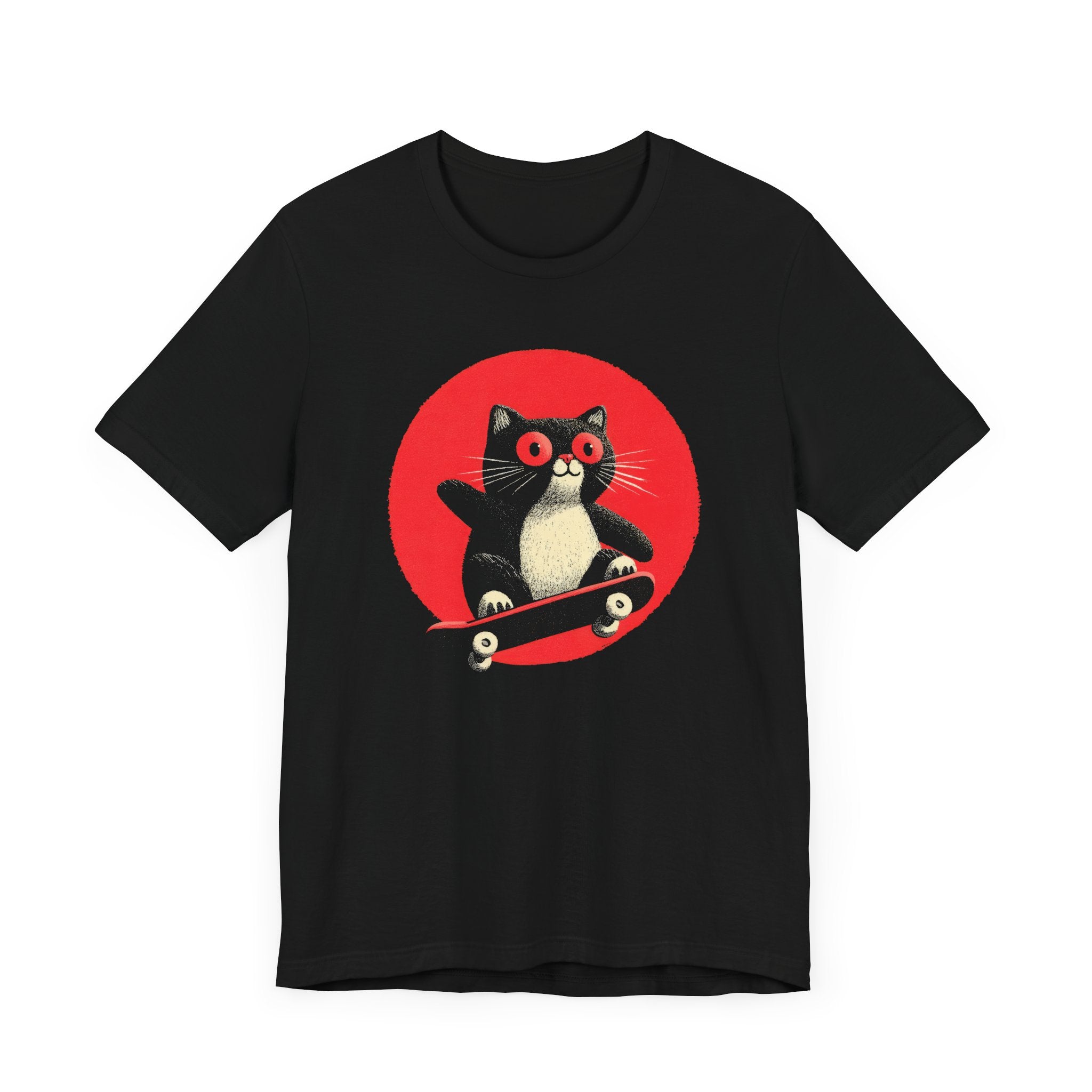 Skateboarding Cat T-Shirt