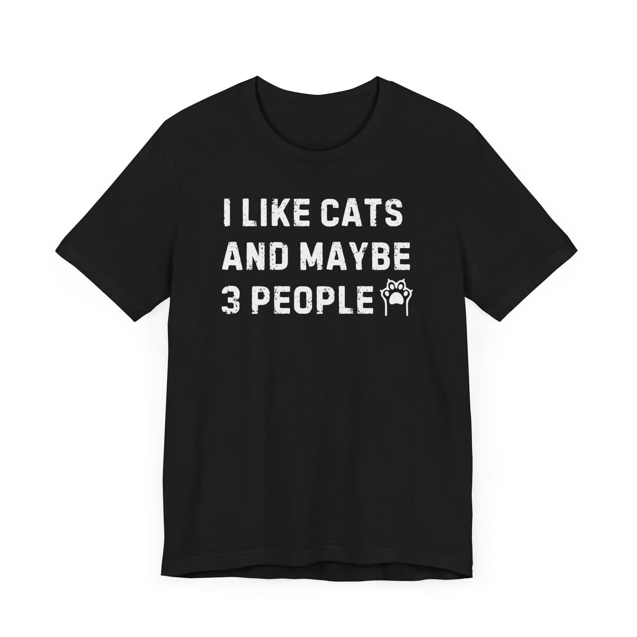 I Like Cats and Maybe 3 People T-Shirt