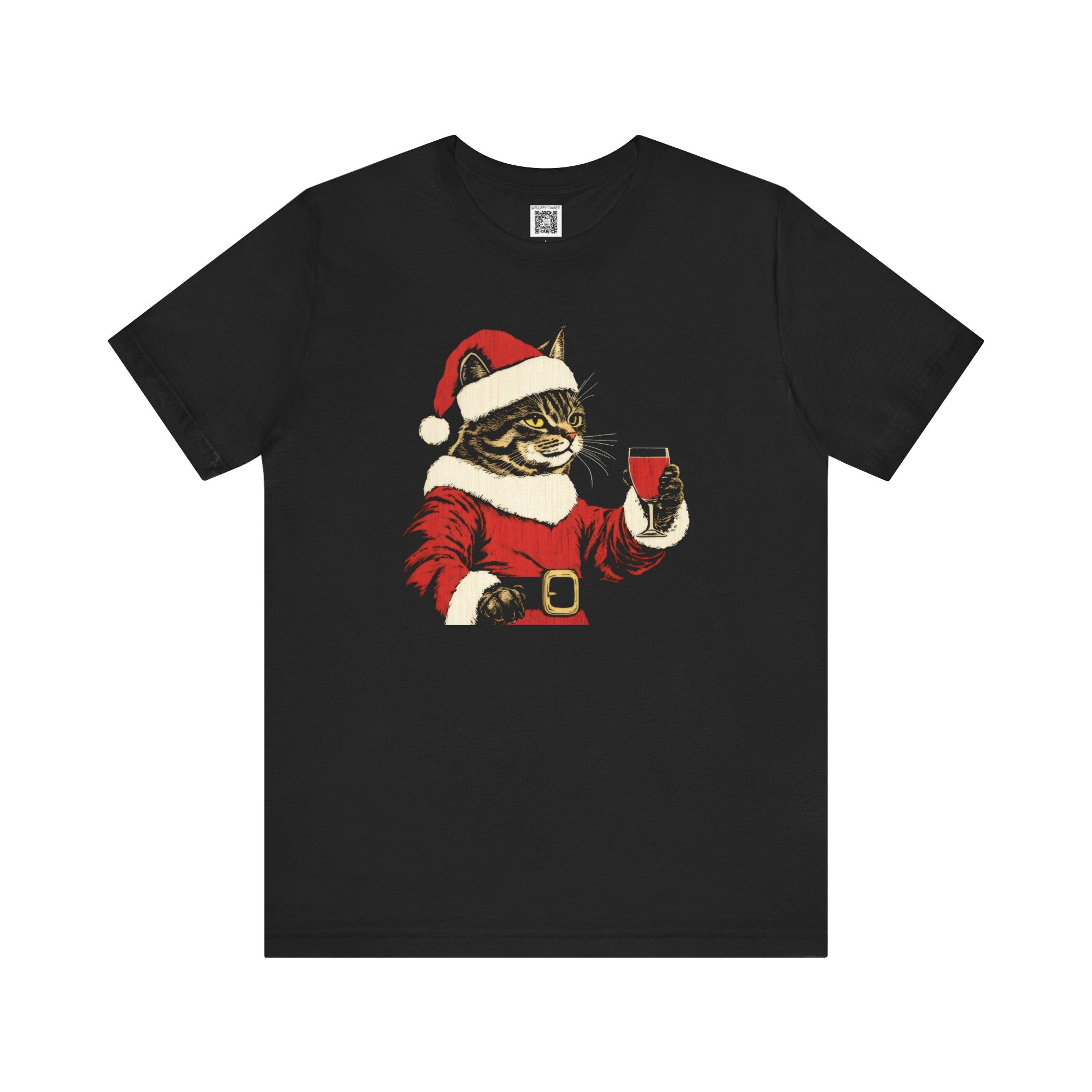 Festive Cat Santa T-Shirt