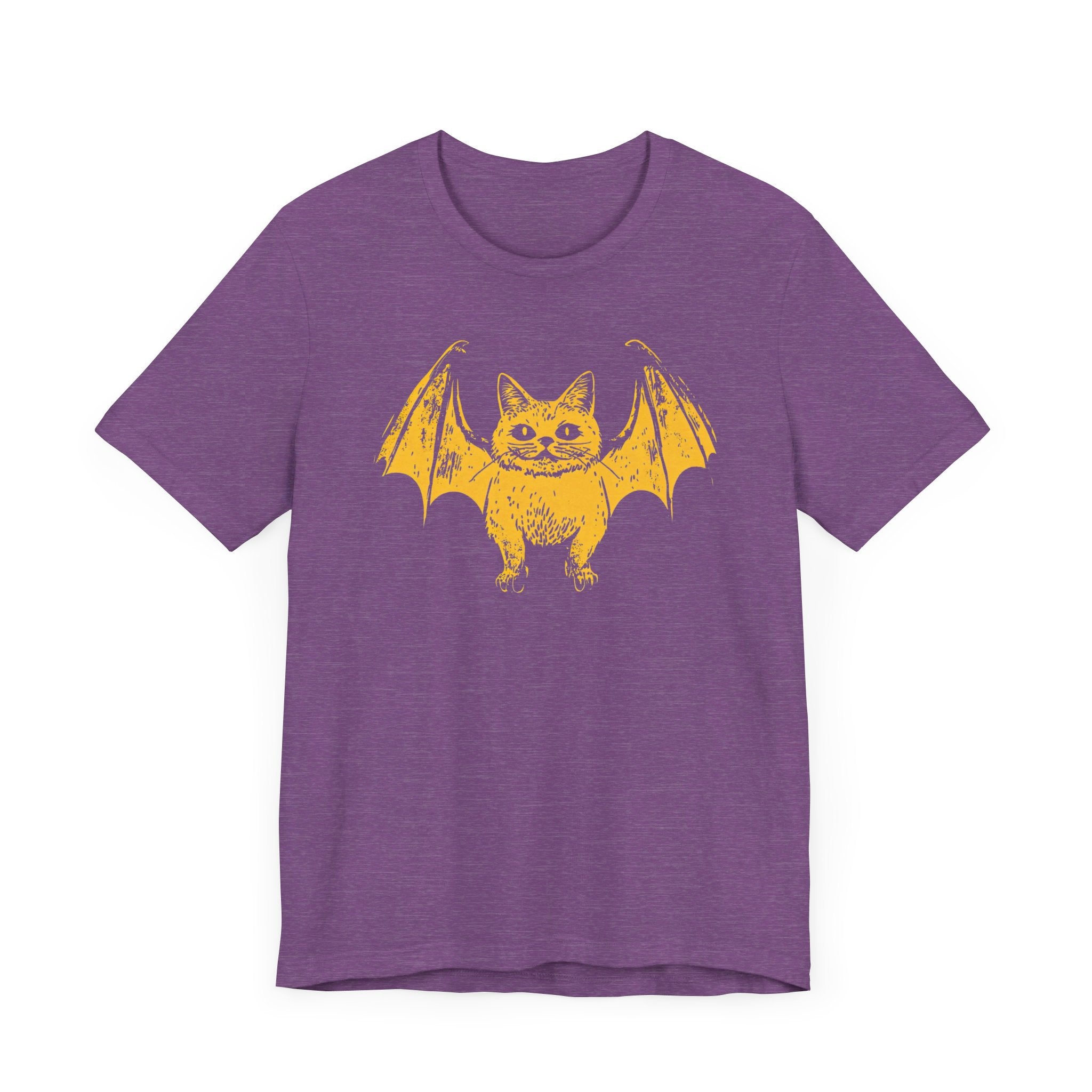 Bat Cat Hybrid T-Shirt - Spooky and Cute Halloween Design