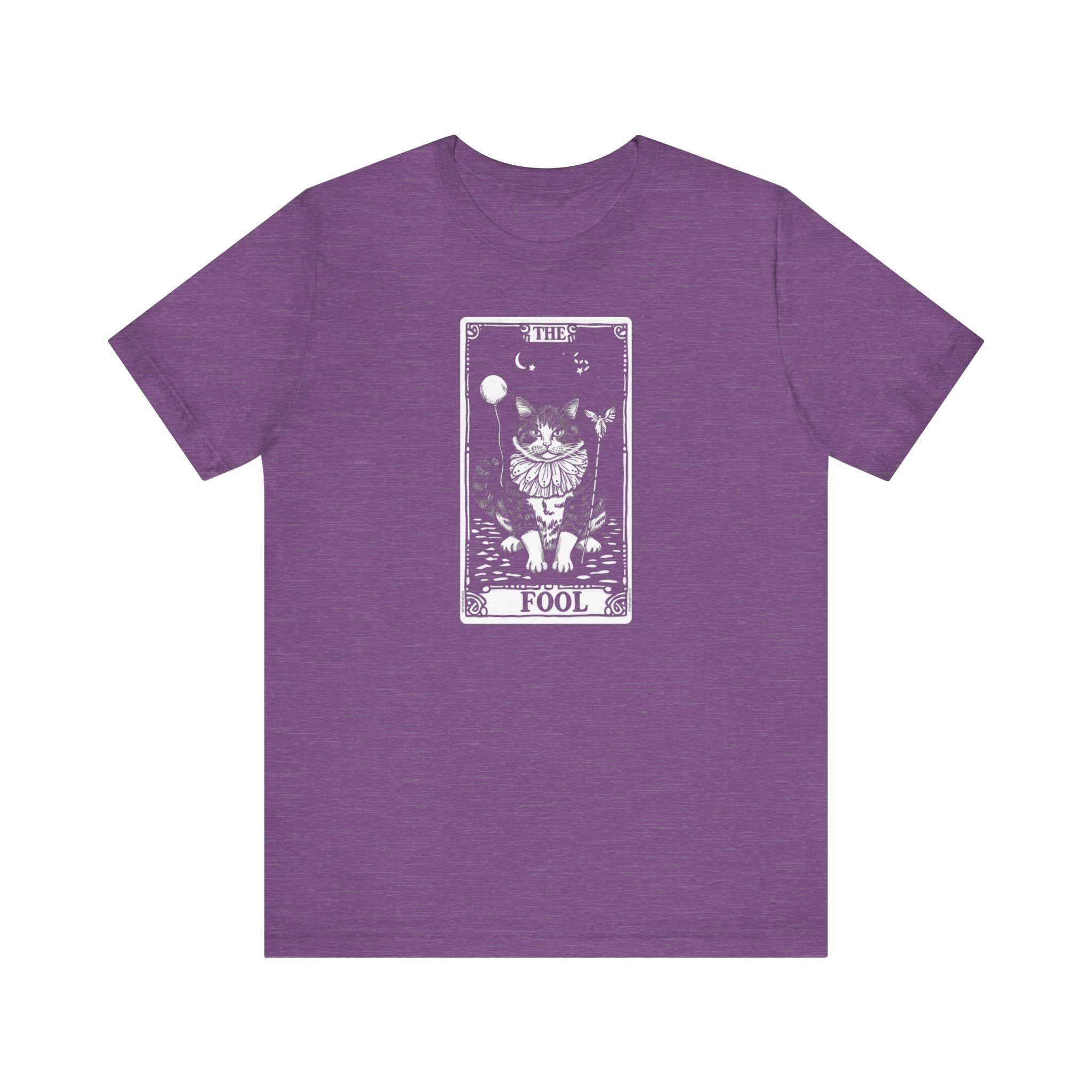 The Fool Tarot Card Cat Graphic Tee