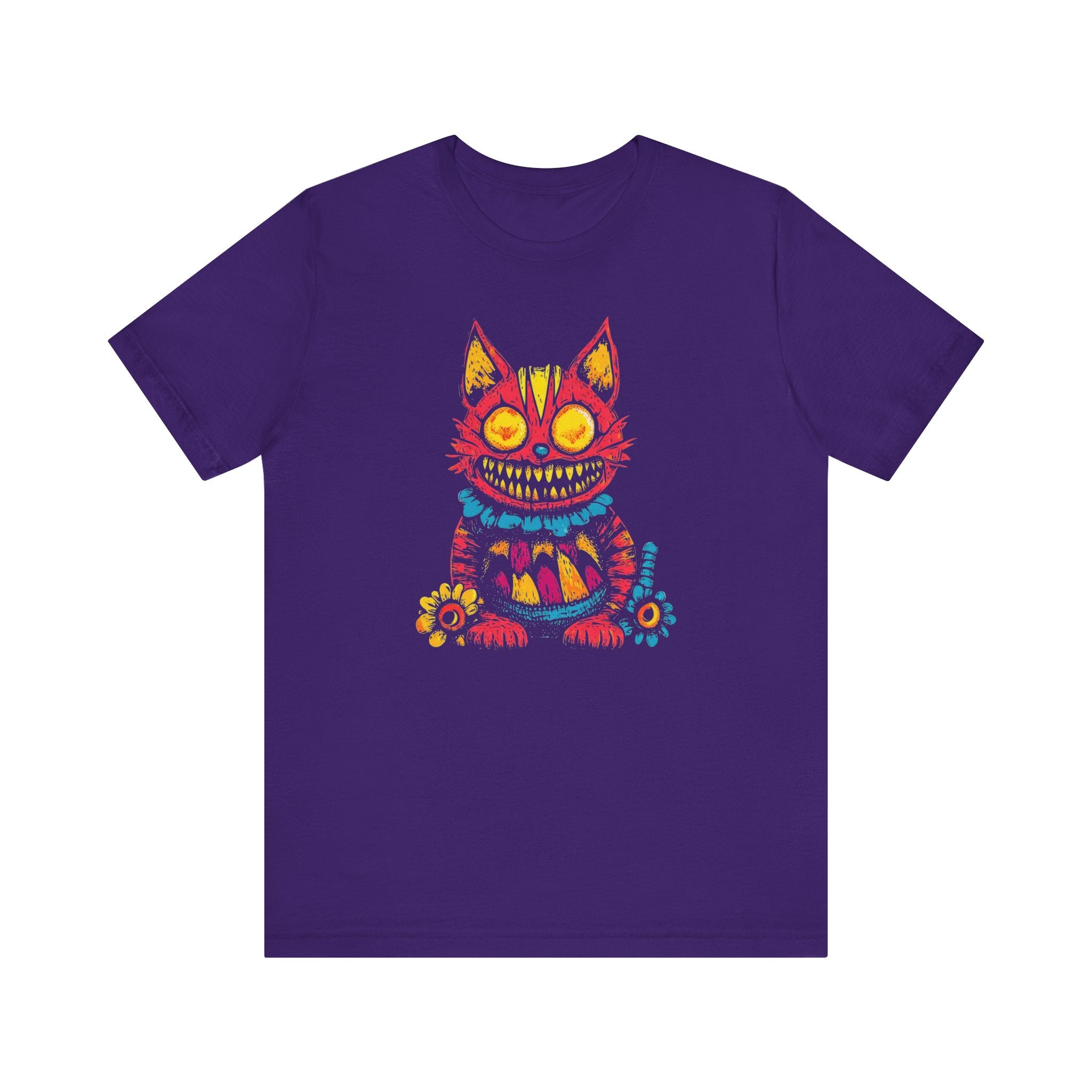 Psychedelic Grinning Cat Graphic Tee