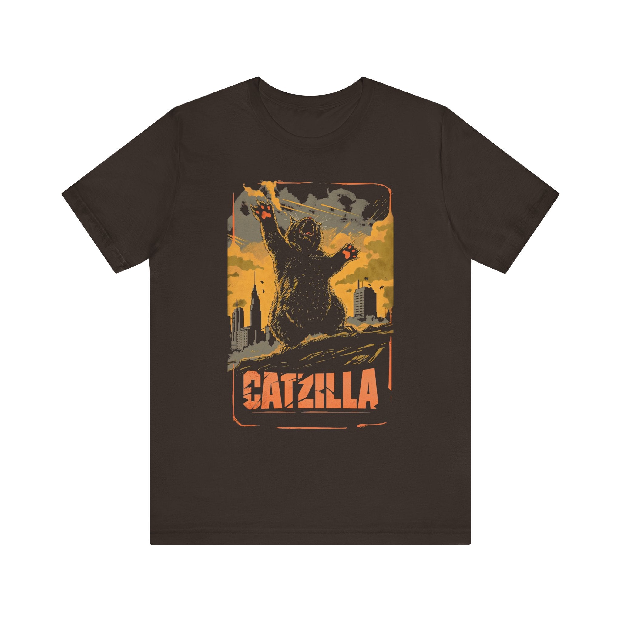 Catzilla Rise T-Shirt Epic Cat Monster Design