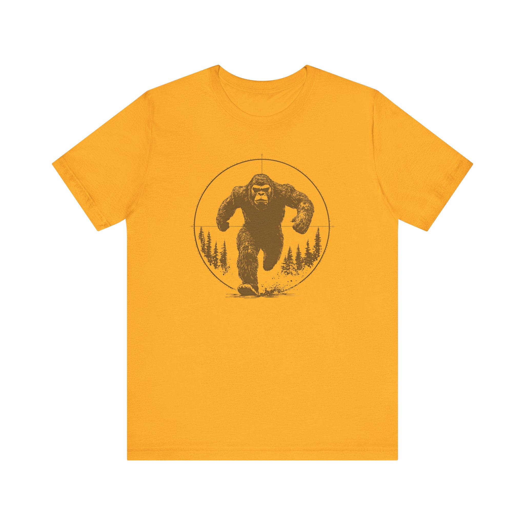 Bigfoot in Crosshairs T-Shirt Funny Adventure Design