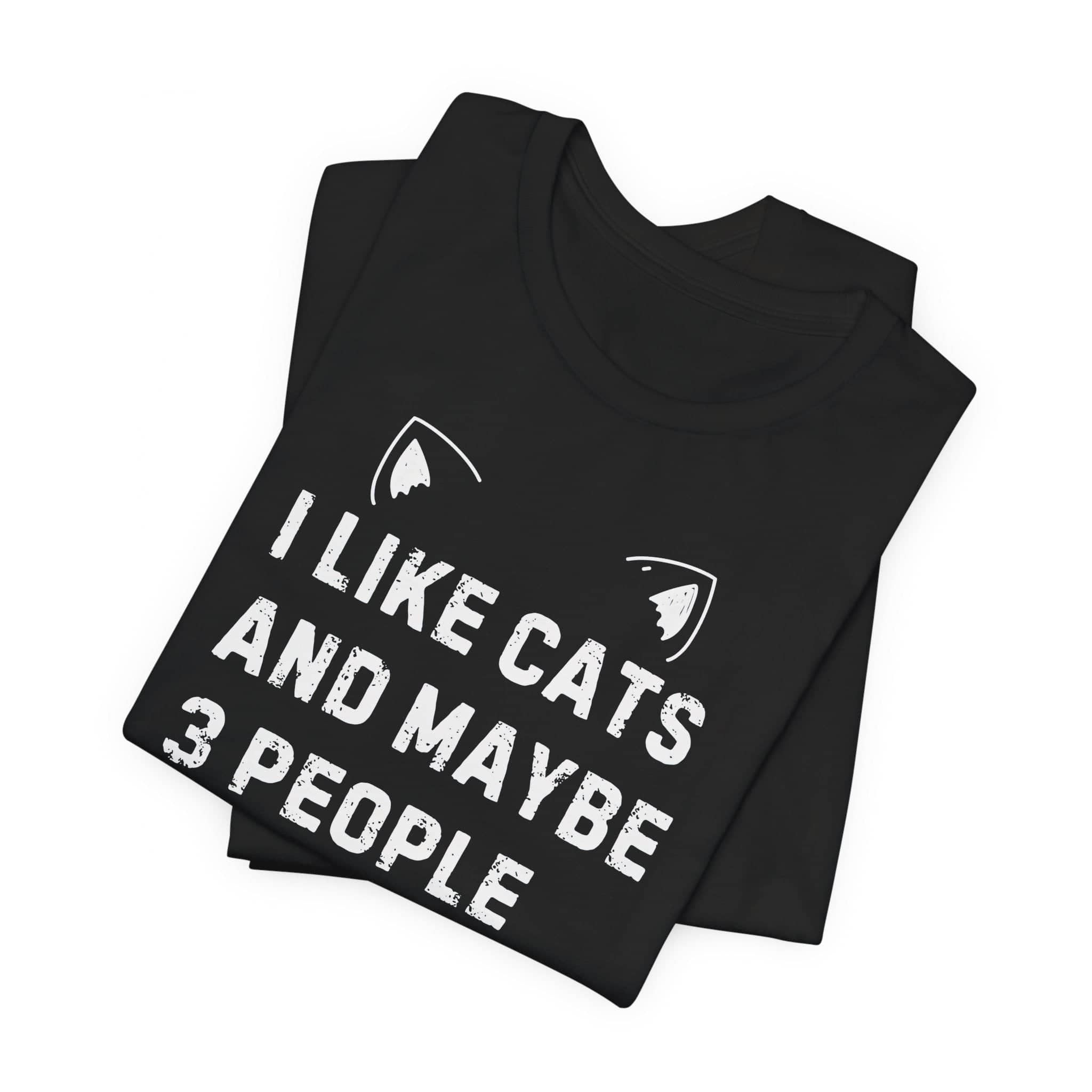 I Like Cats and Maybe 3 People T-Shirt