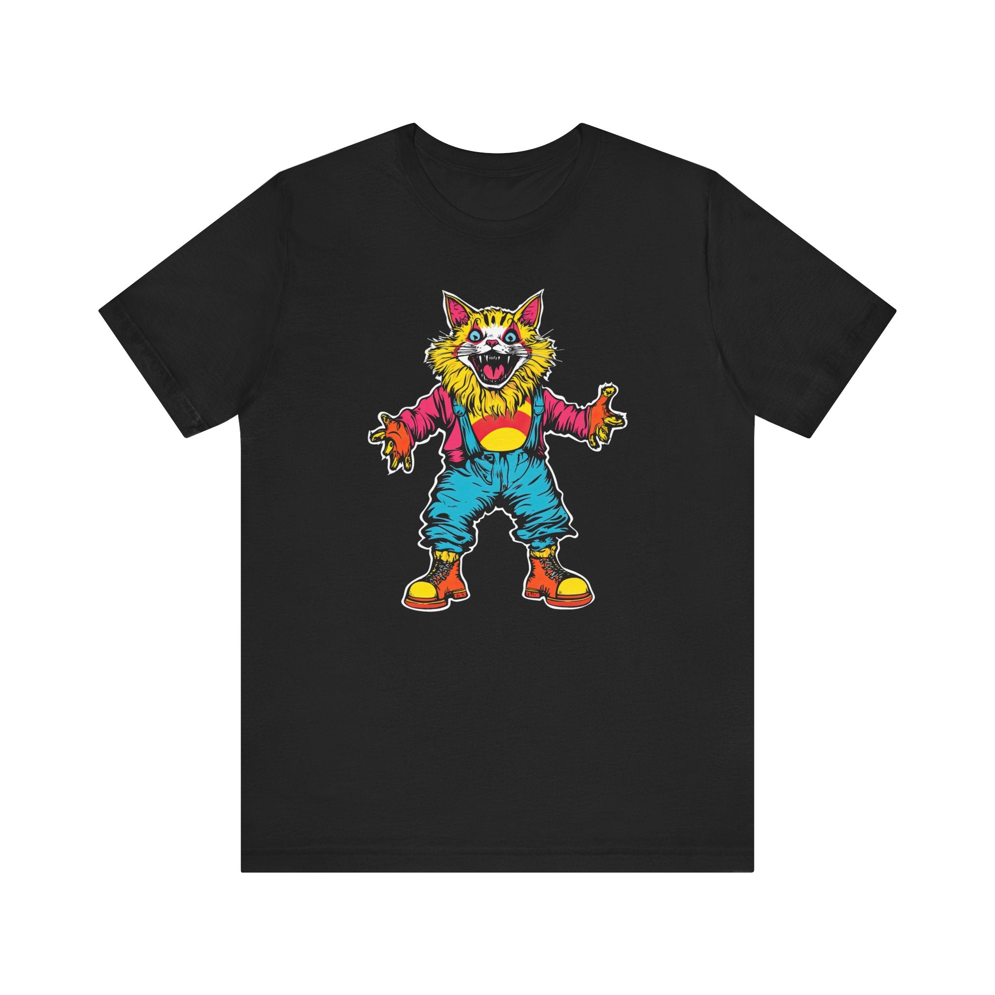 Colorful Clown Cat T-Shirt