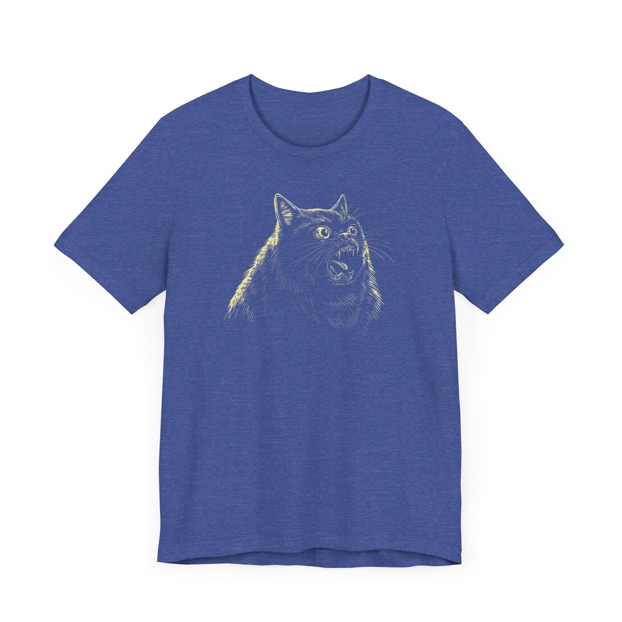 Ferocious Black Cat Graphic T-Shirt