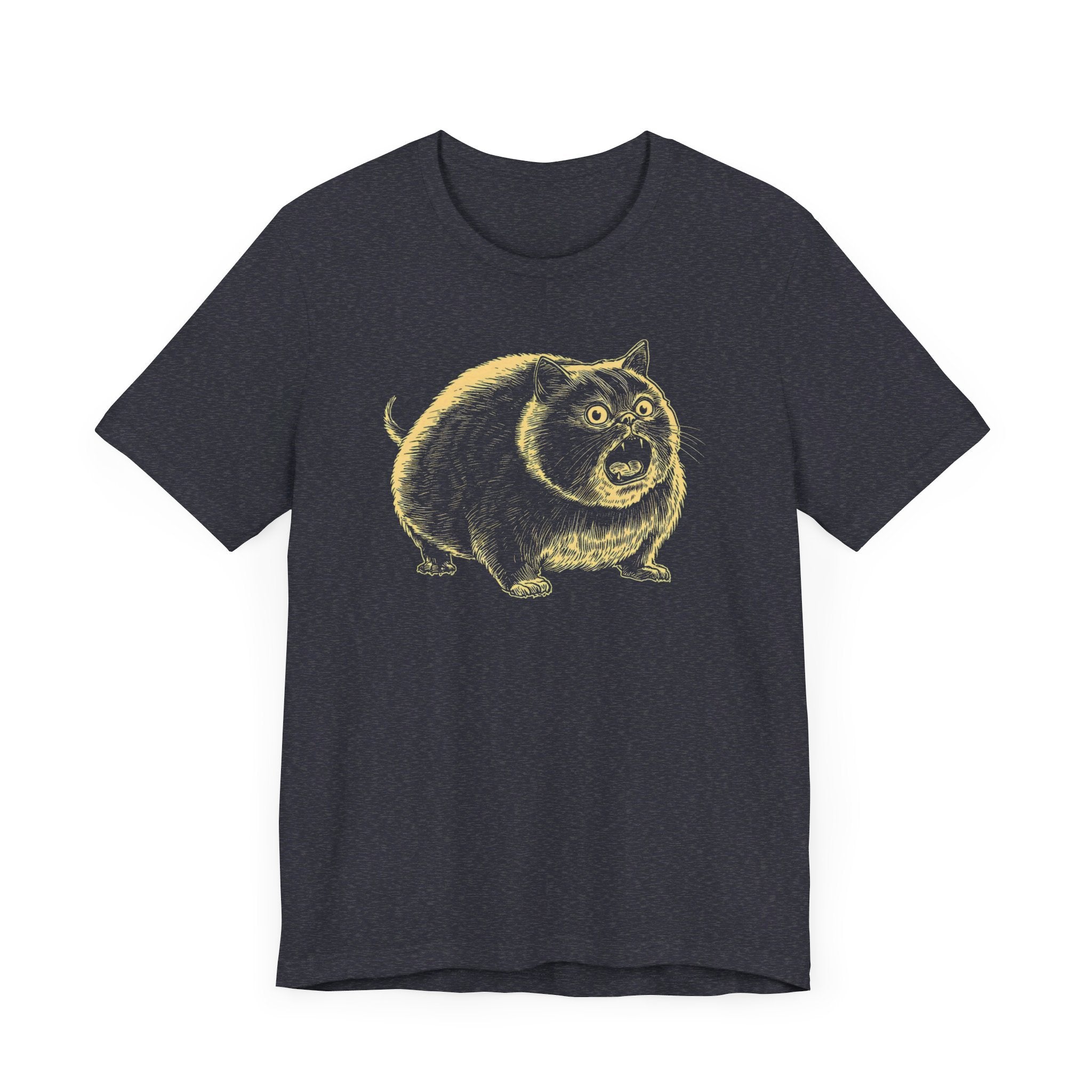 Startled Cat T-Shirt – Funny Cat Lover Graphic Tee