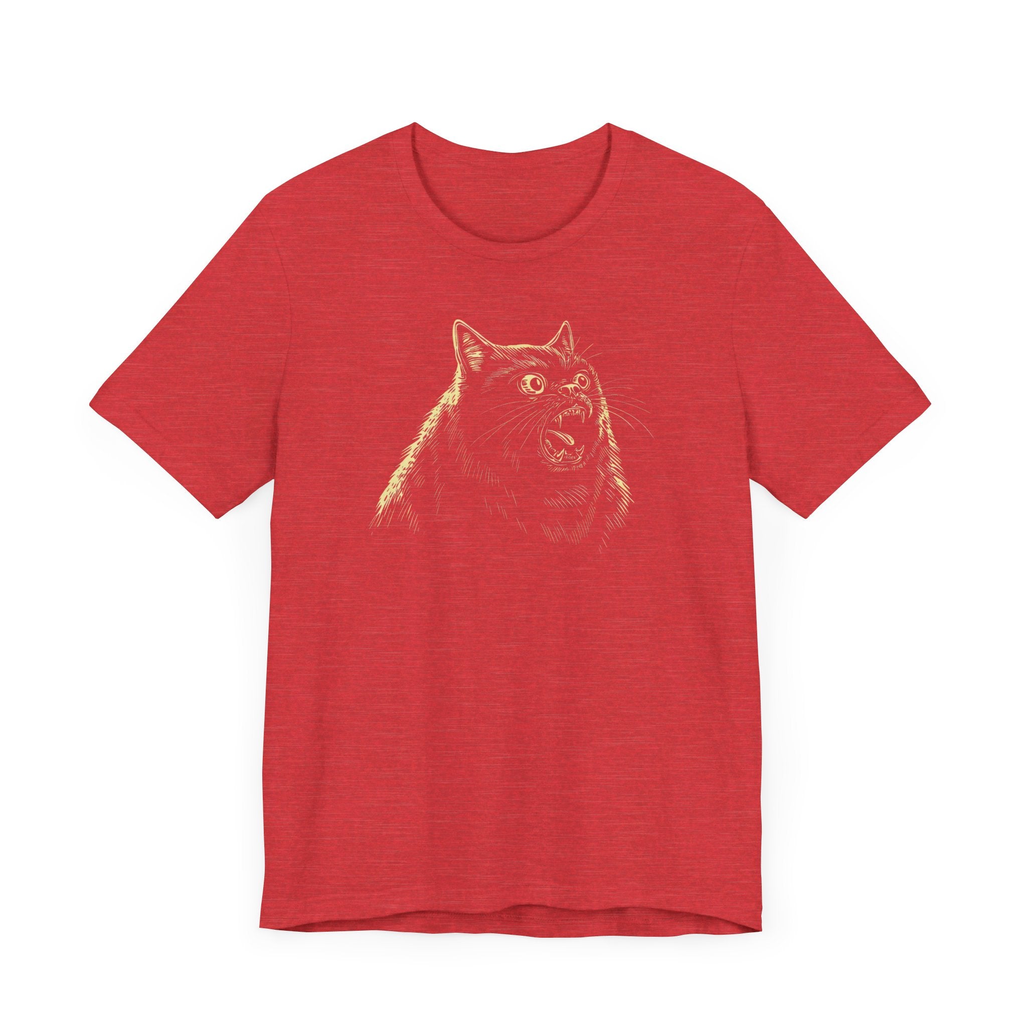 Ferocious Black Cat Graphic T-Shirt