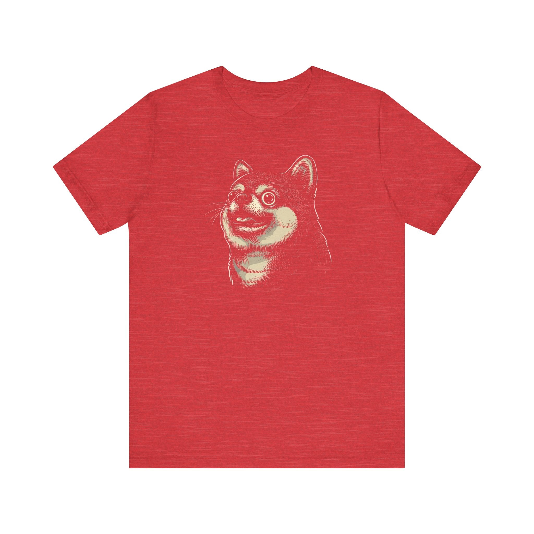 Quirky Shiba Inu Face T-Shirt