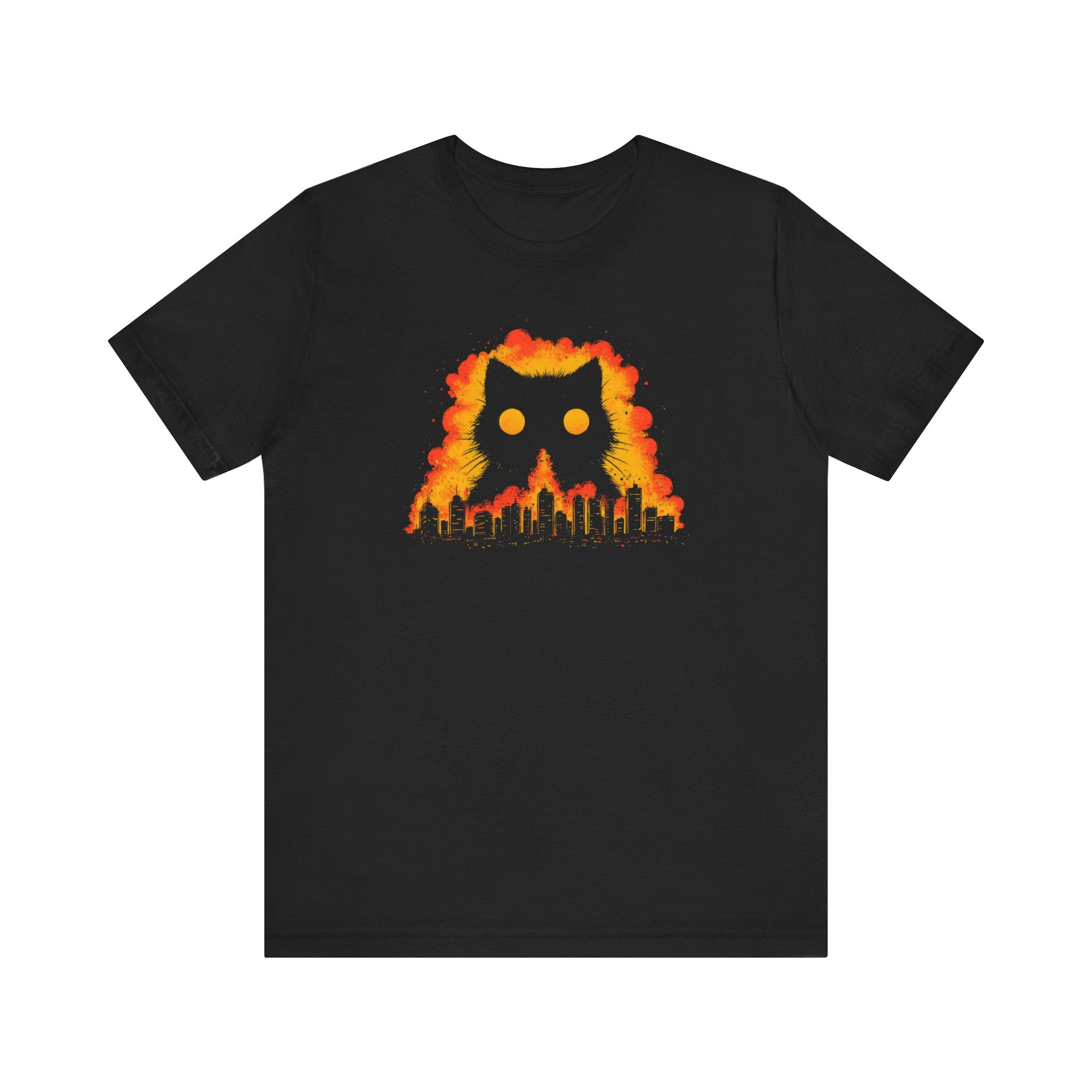 Fiery Cat Graphic Tee