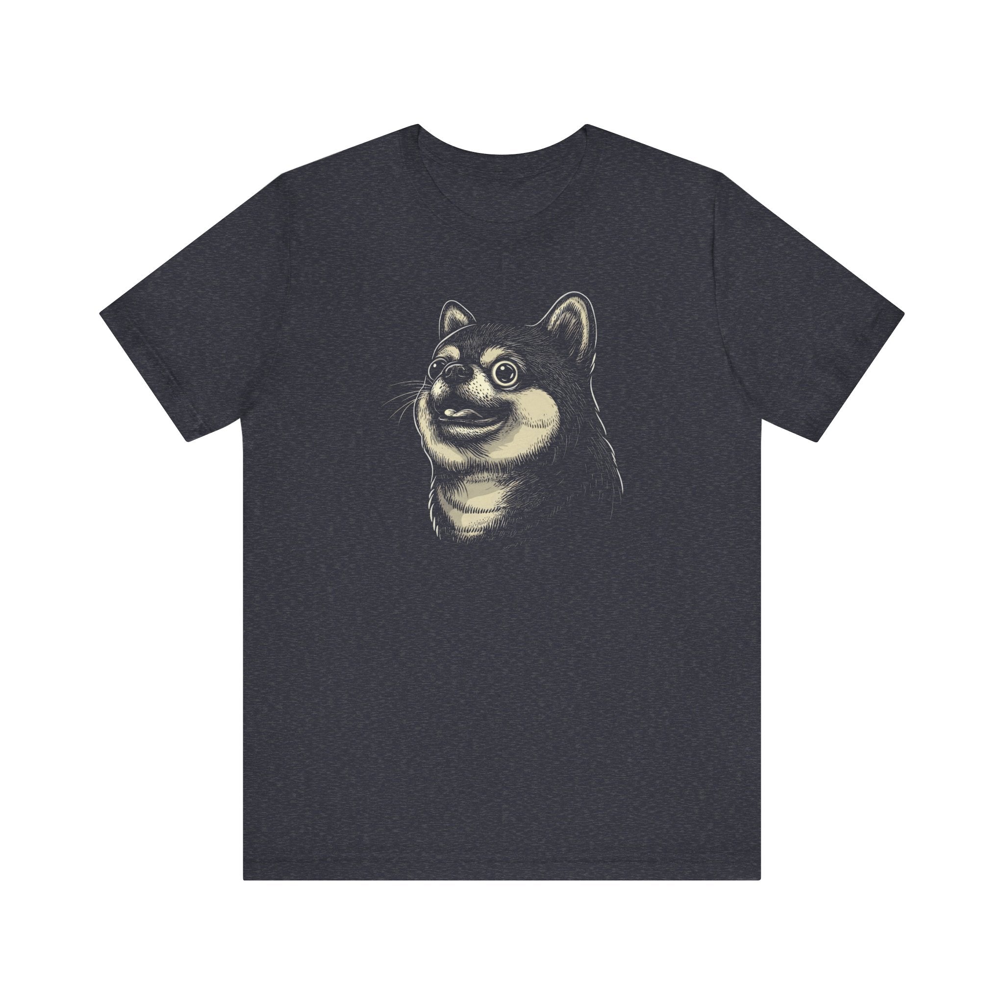 Quirky Shiba Inu Face T-Shirt