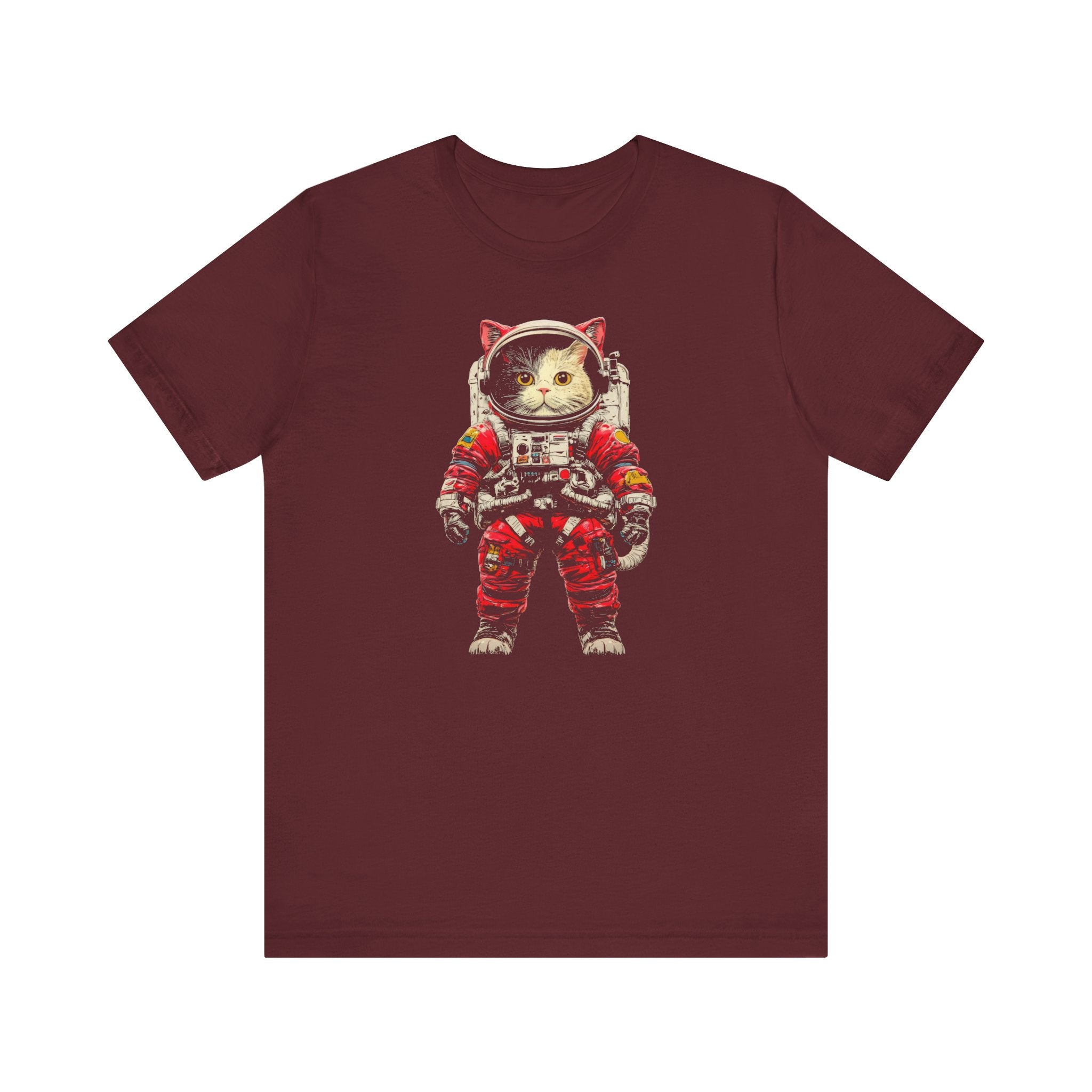 Brave Cat Astronaut Graphic Tee