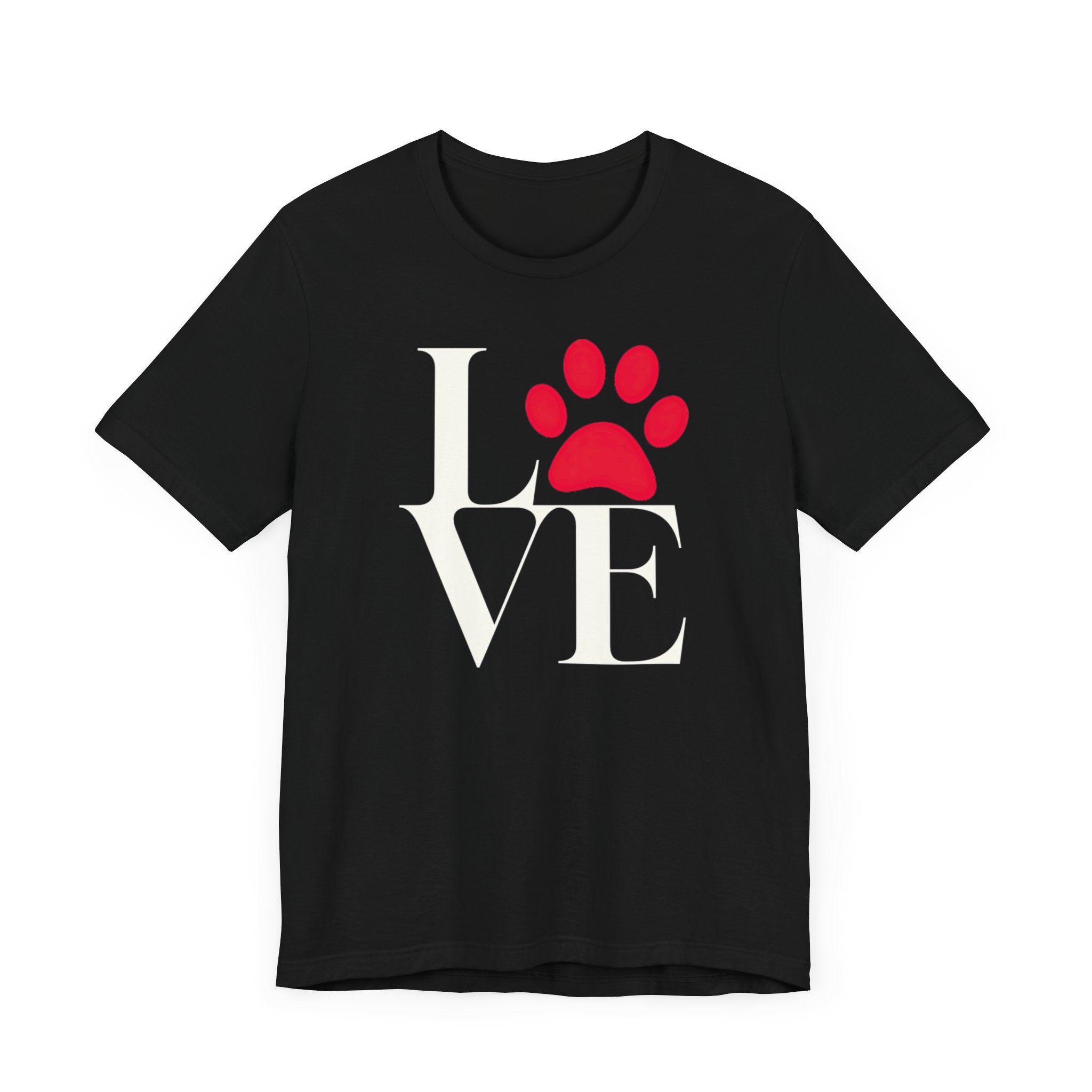 Love Paw Print Animal Lover T-Shirt