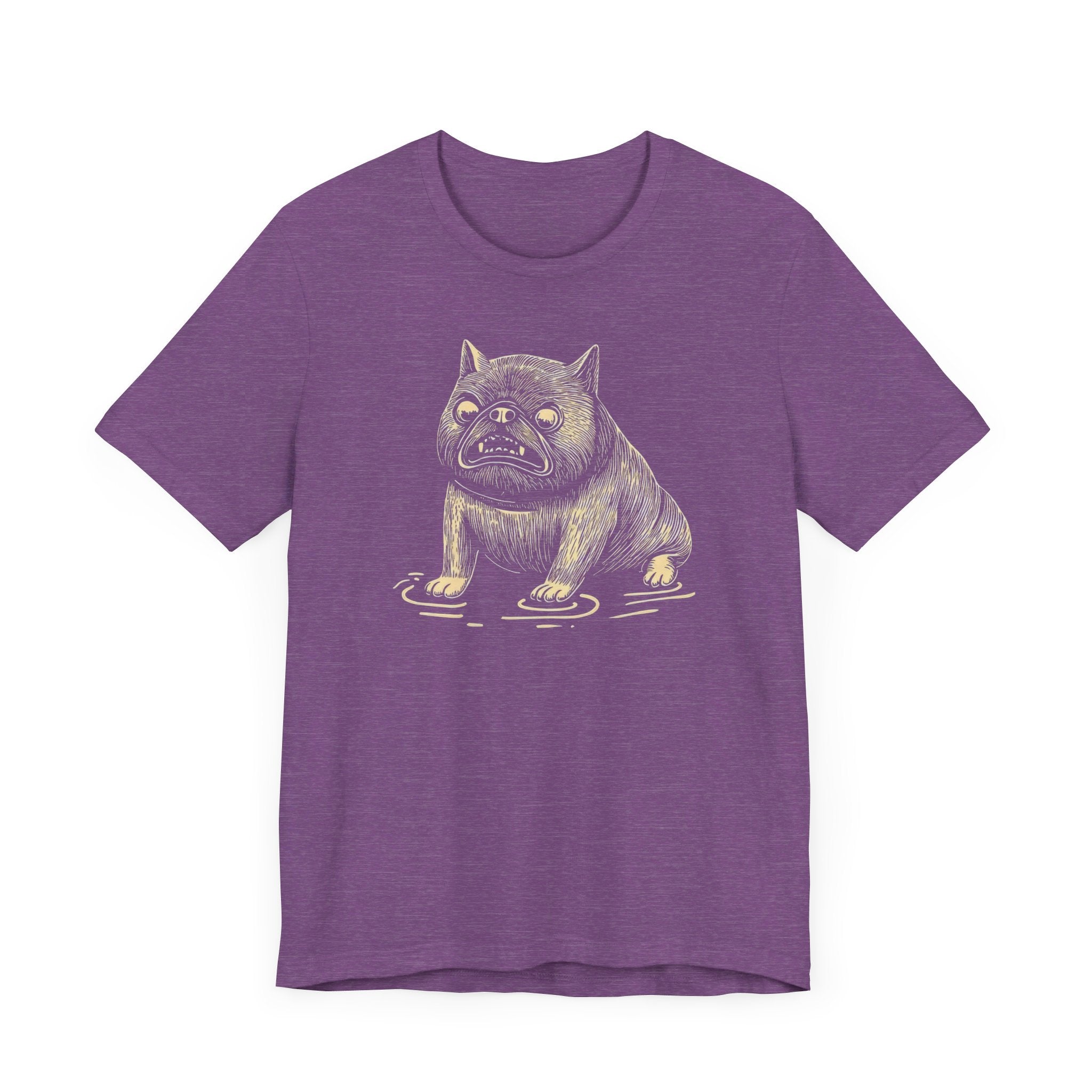 Grumpy Bulldog in a Puddle T-Shirt