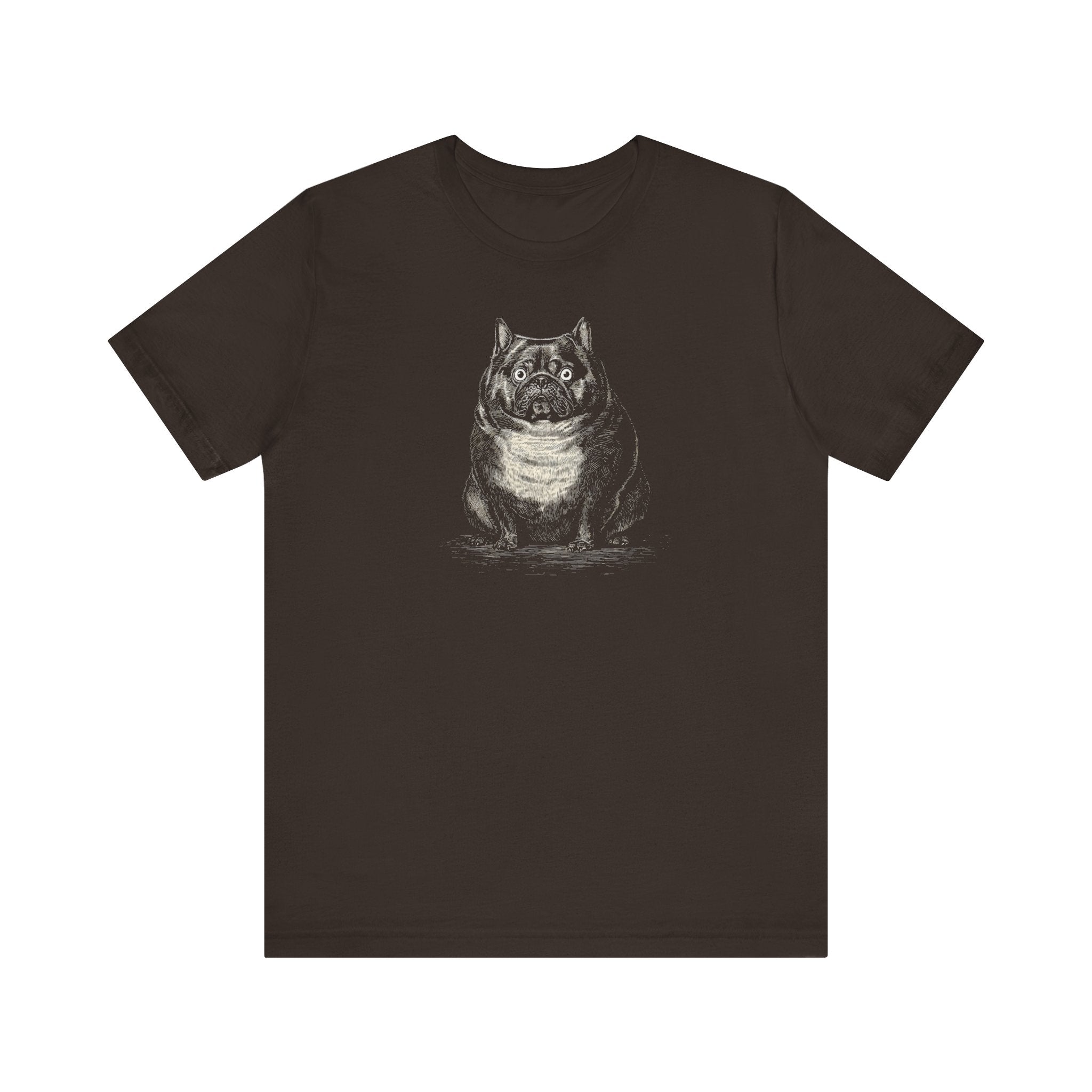 Surprised Bulldog Graphic T-Shirt