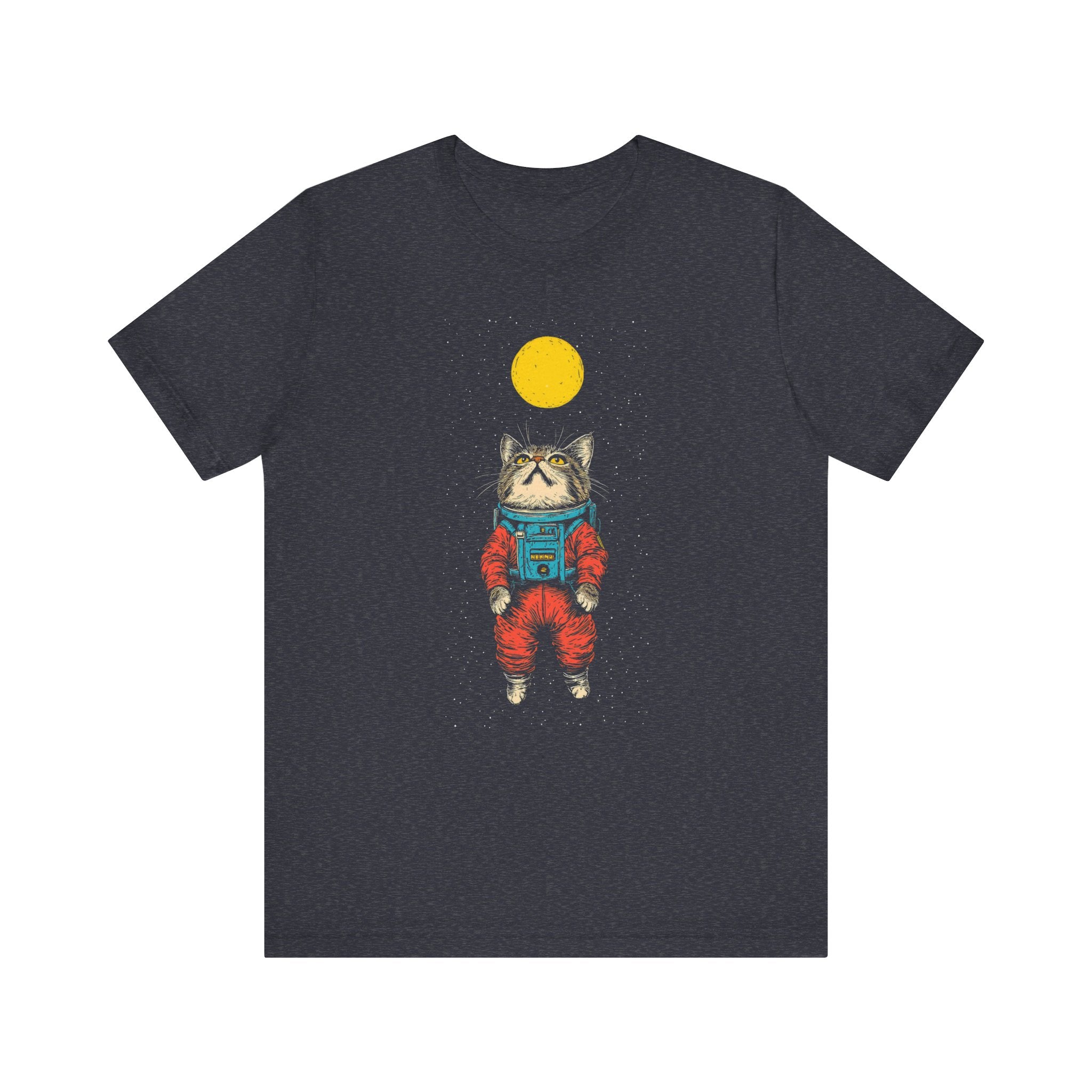 Cat Astronaut Under the Moon Graphic Tee