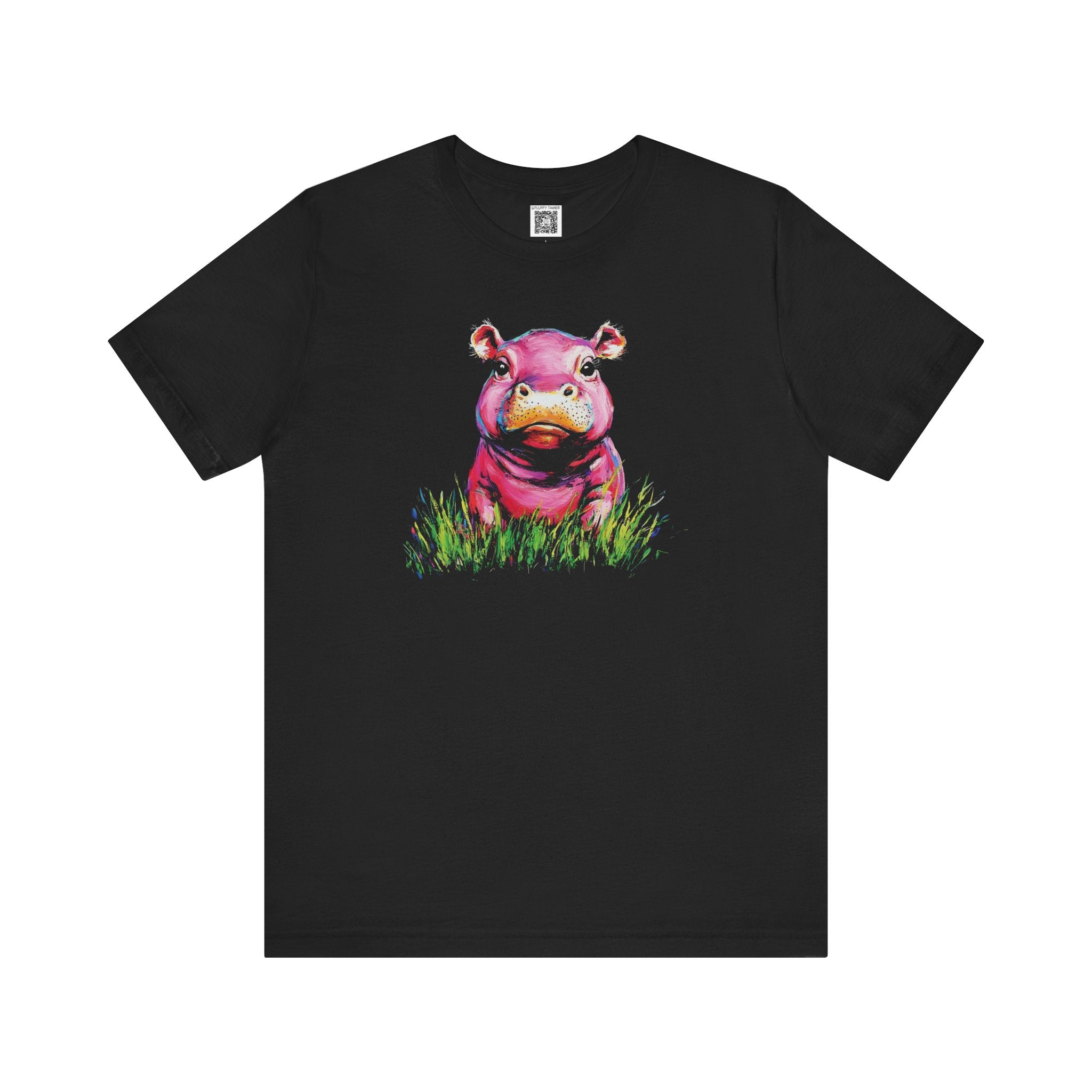 Whimsical Pink Hippo T-Shirt