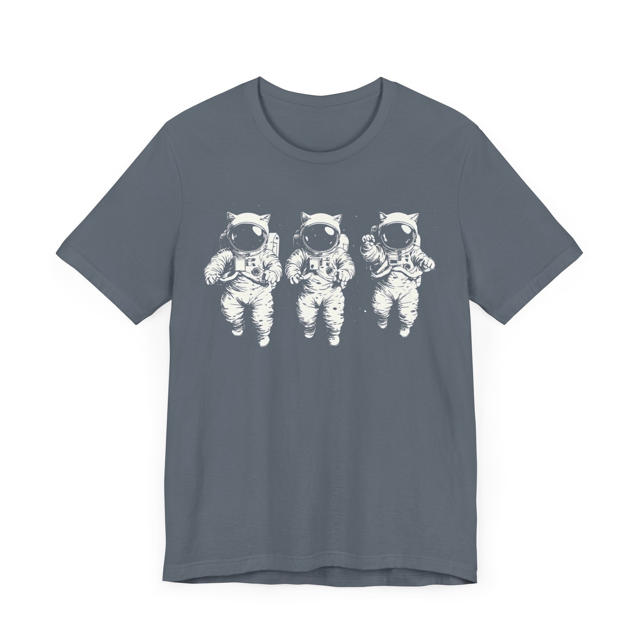 Triplets Astronaut Cats Graphic Tee